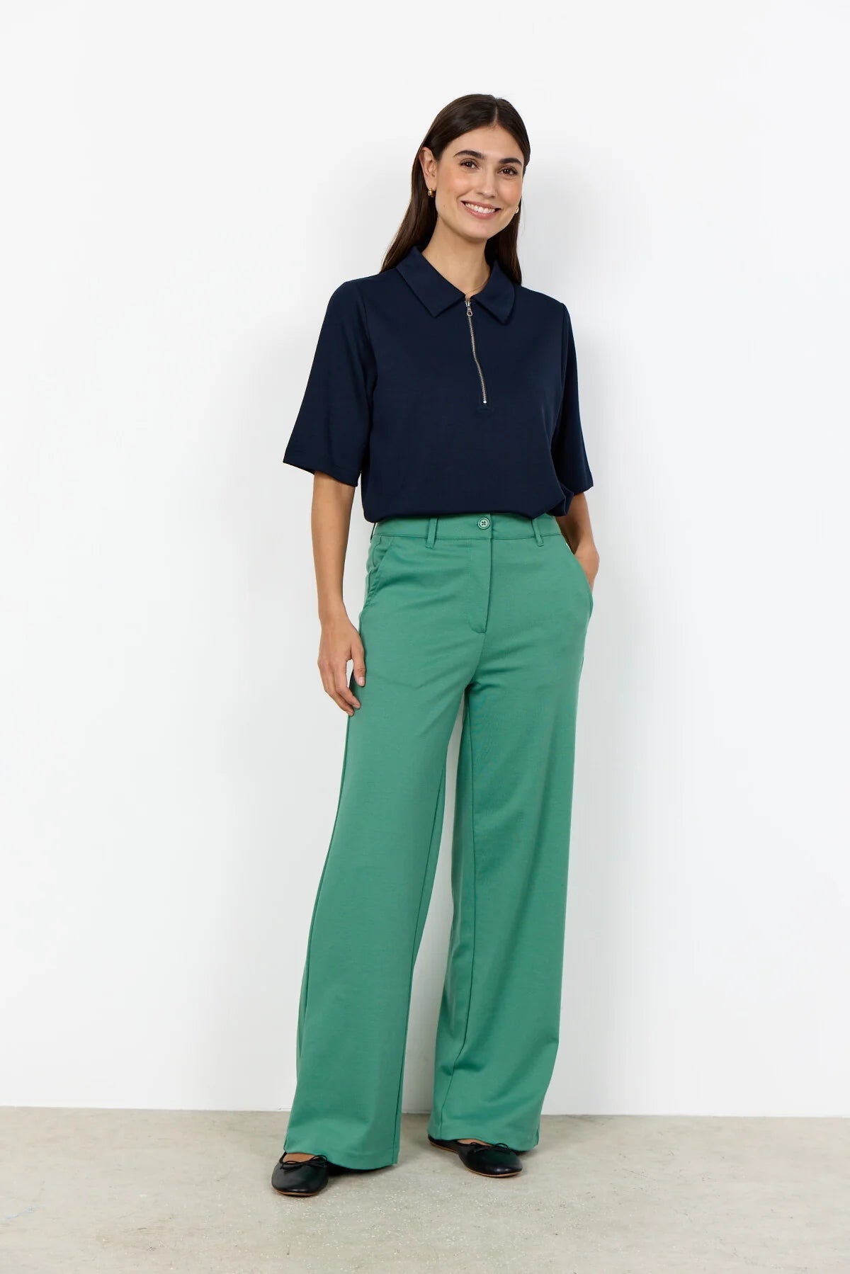 SC - DANIELA 9 Broek groen - Castelijn mode