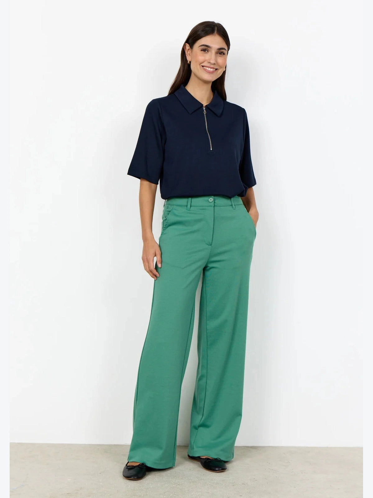SC - DANIELA 9 Broek groen - Castelijn mode