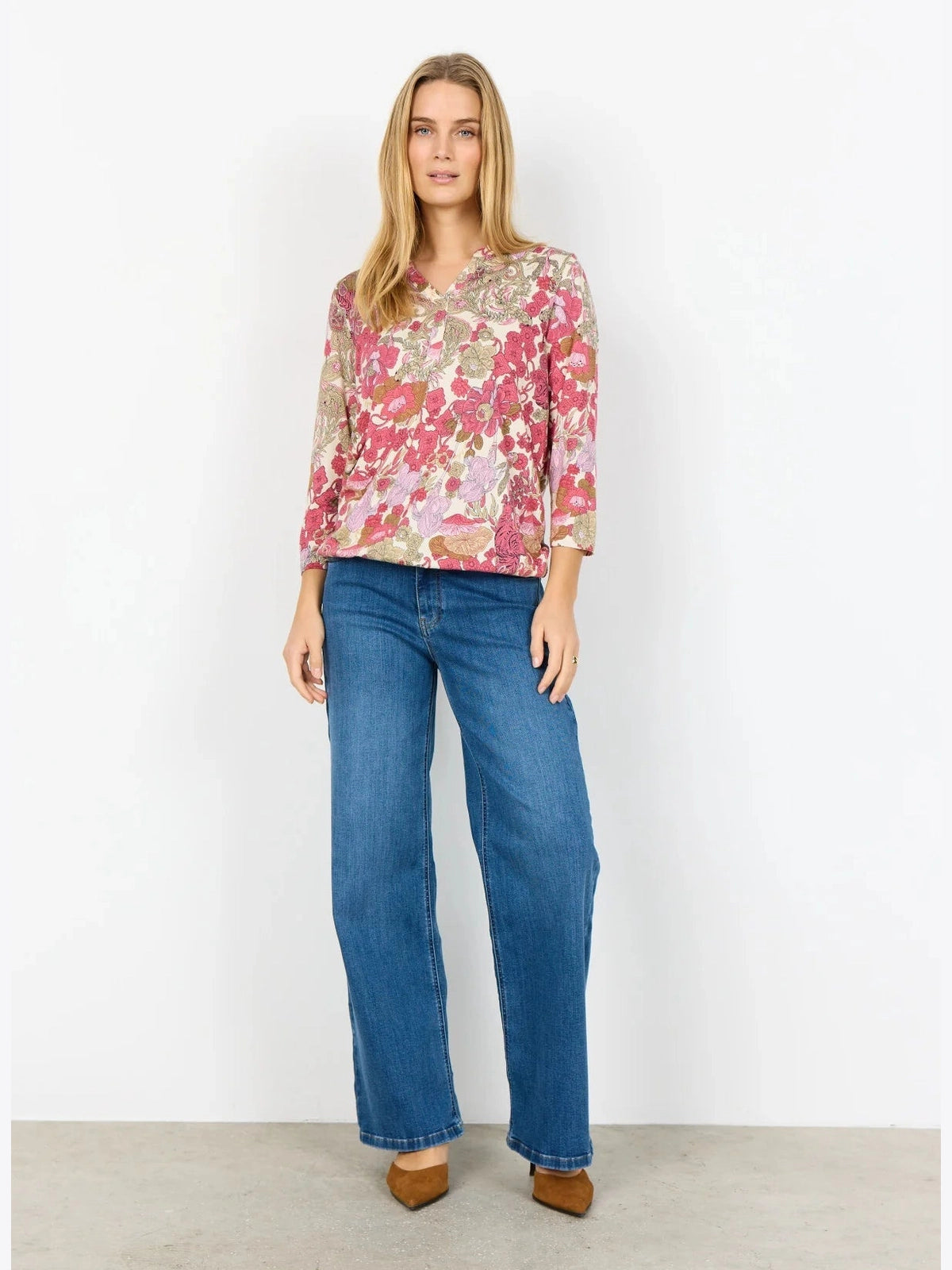 SC - FELICITY AOP 536 Blouse roze - Castelijn mode