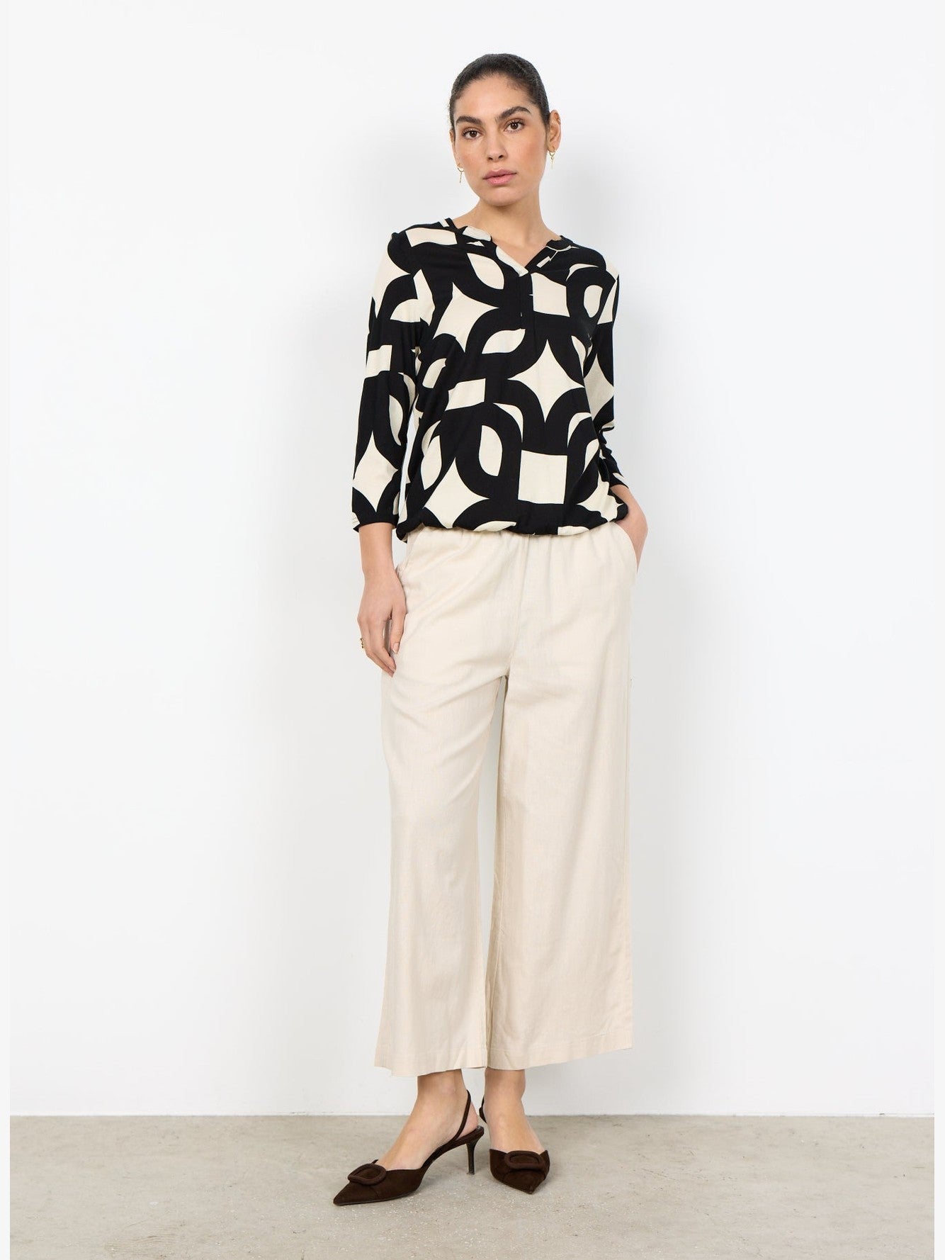 SC - FELICITY AOP 542 Blouse zwart - Castelijn mode