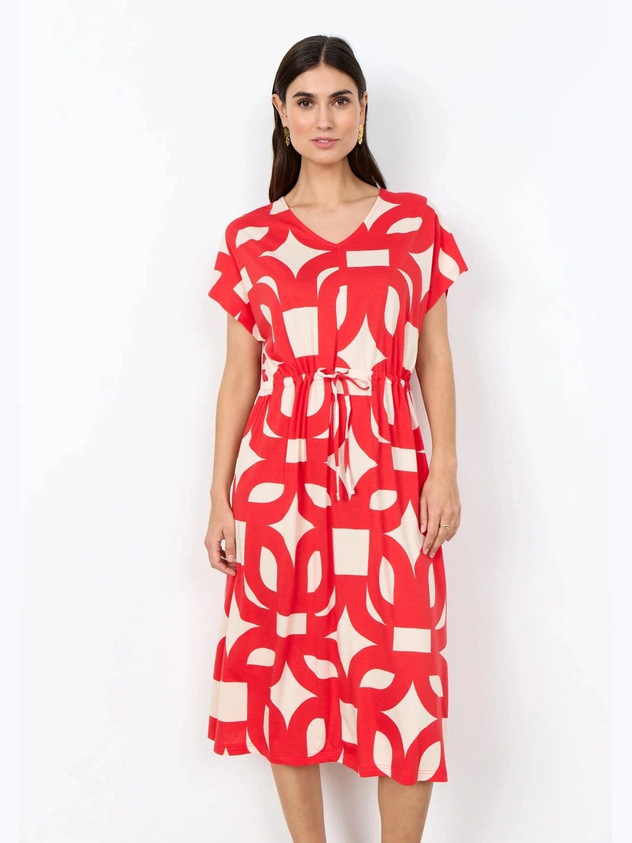 SC - FELICITY AOP 543 Jurk rood - Castelijn mode