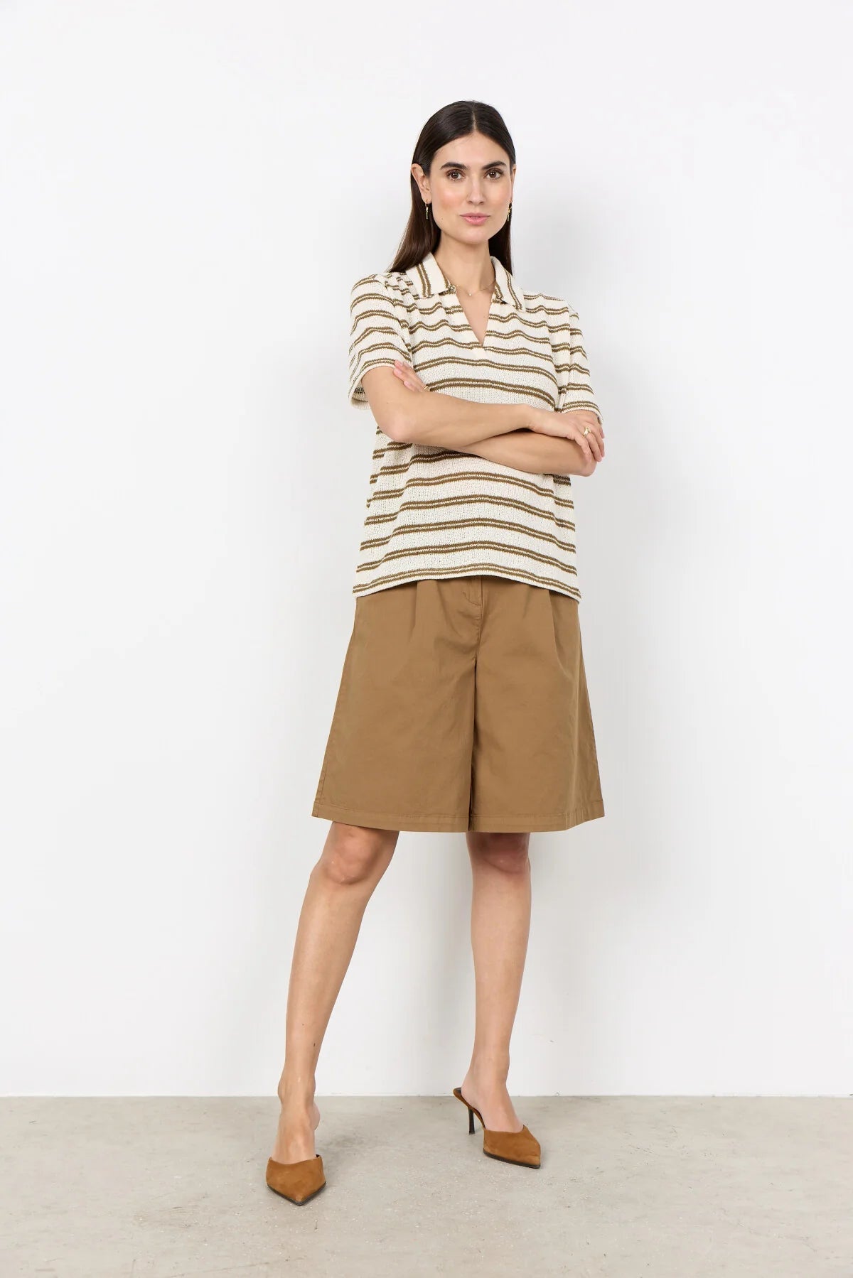 SC - FREY 2 T-shirt olijf - Castelijn mode