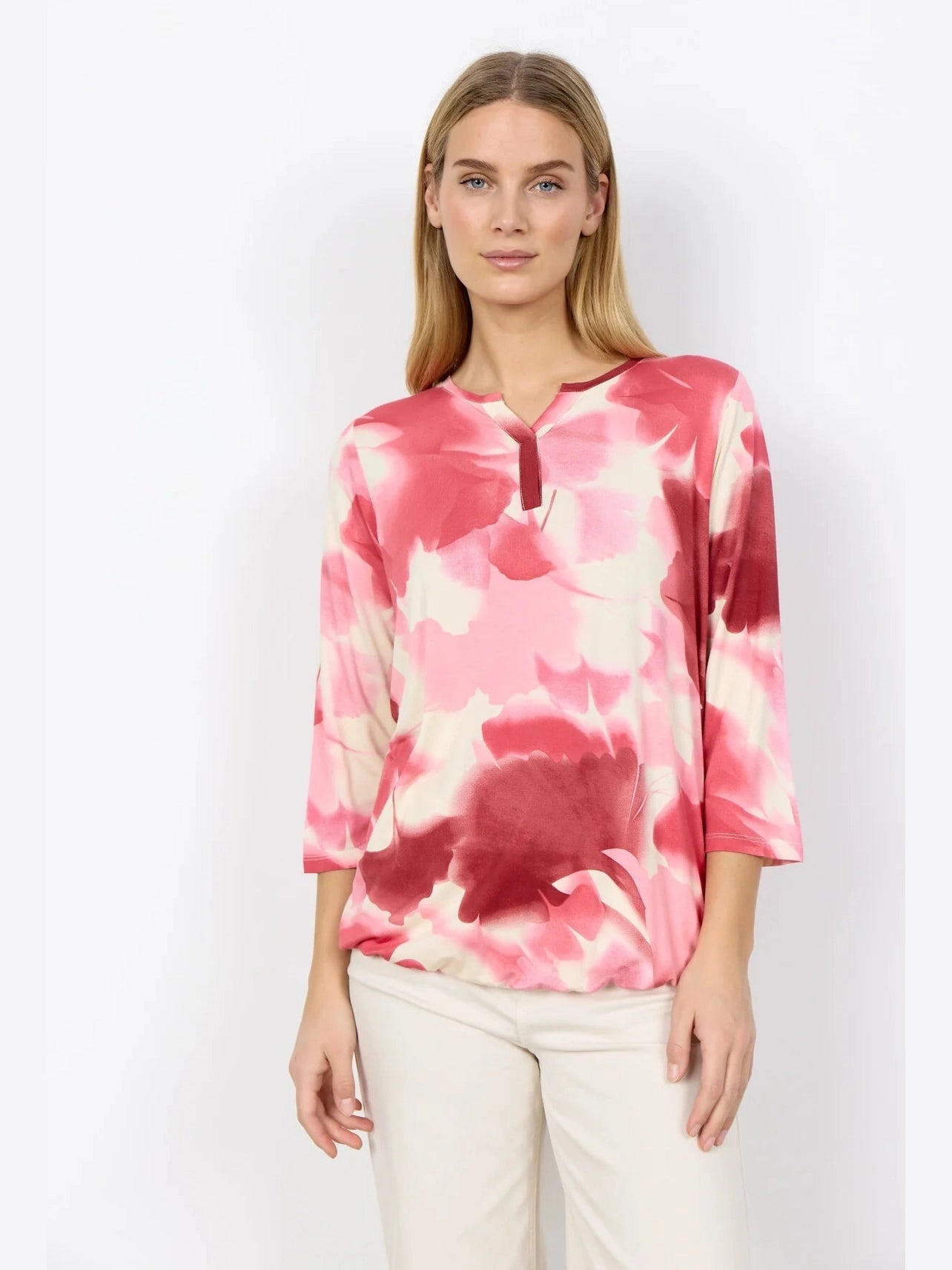 SC - MARICA AOP 351 Blouse roze - Castelijn mode