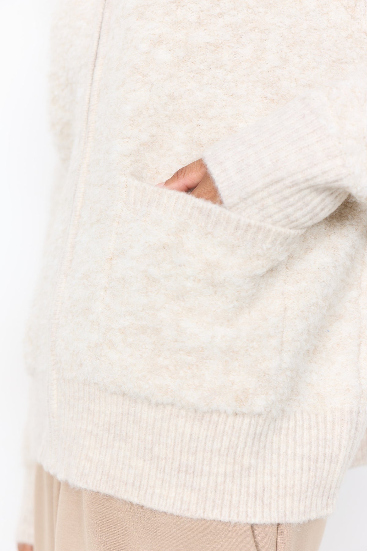 Venche Vest Rits Zand