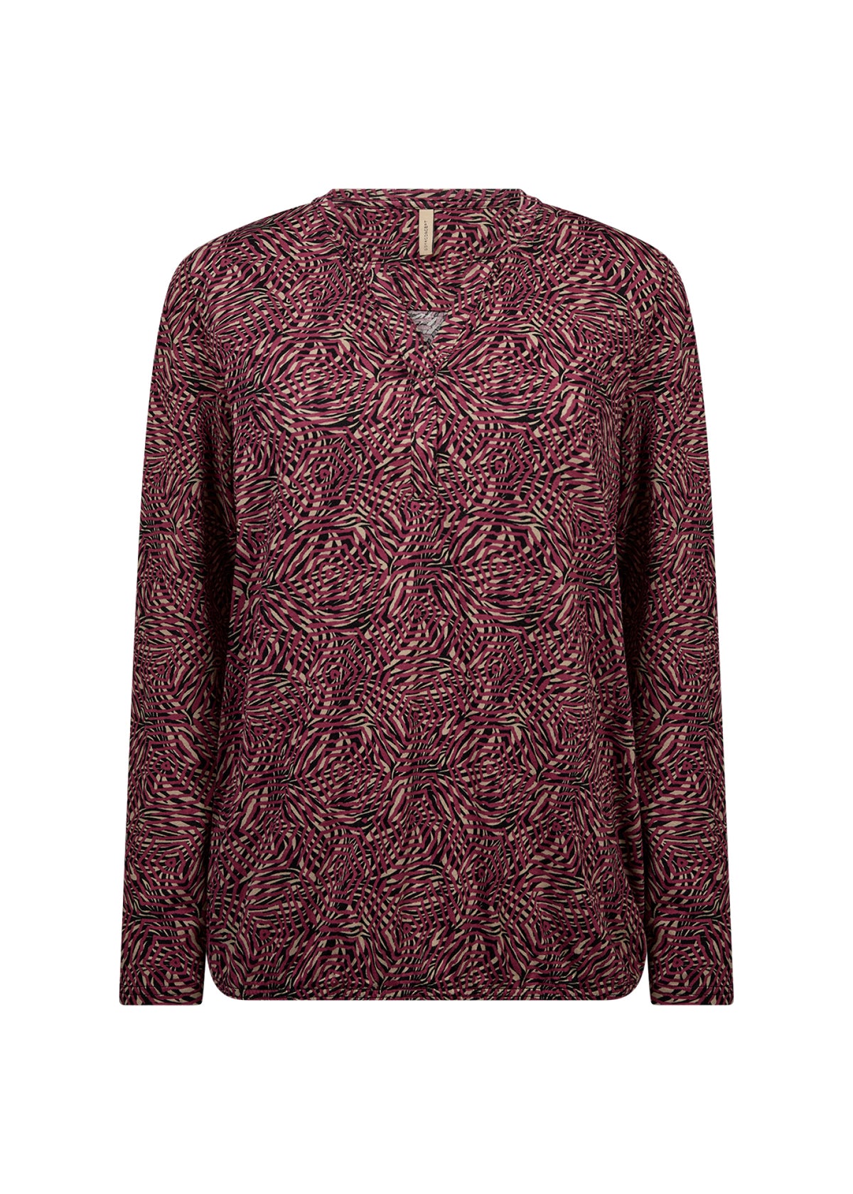 Felicity Blouse Grafische Print Bordeaux