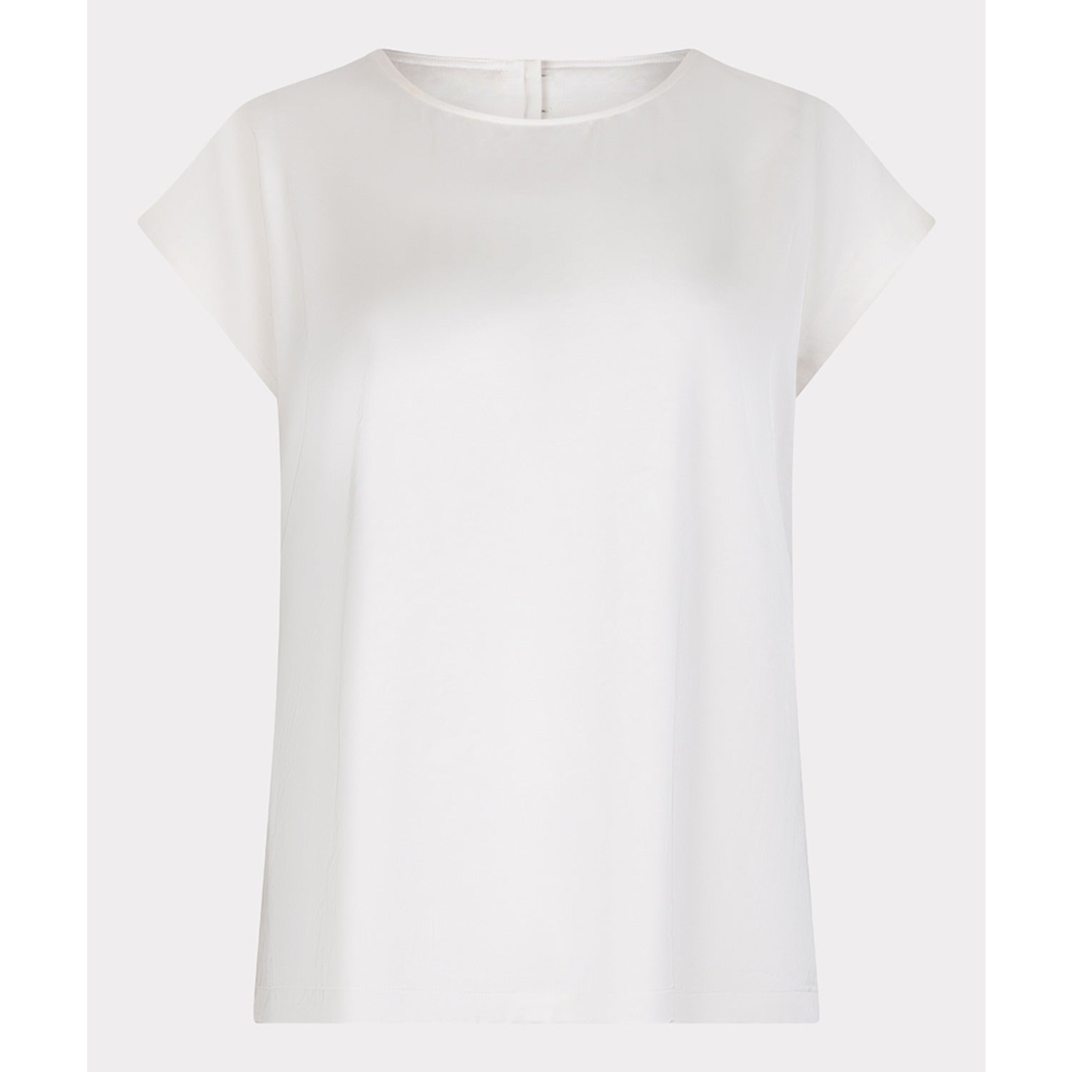 SP25.10030 Blouse R - neck satin look - Castelijn mode