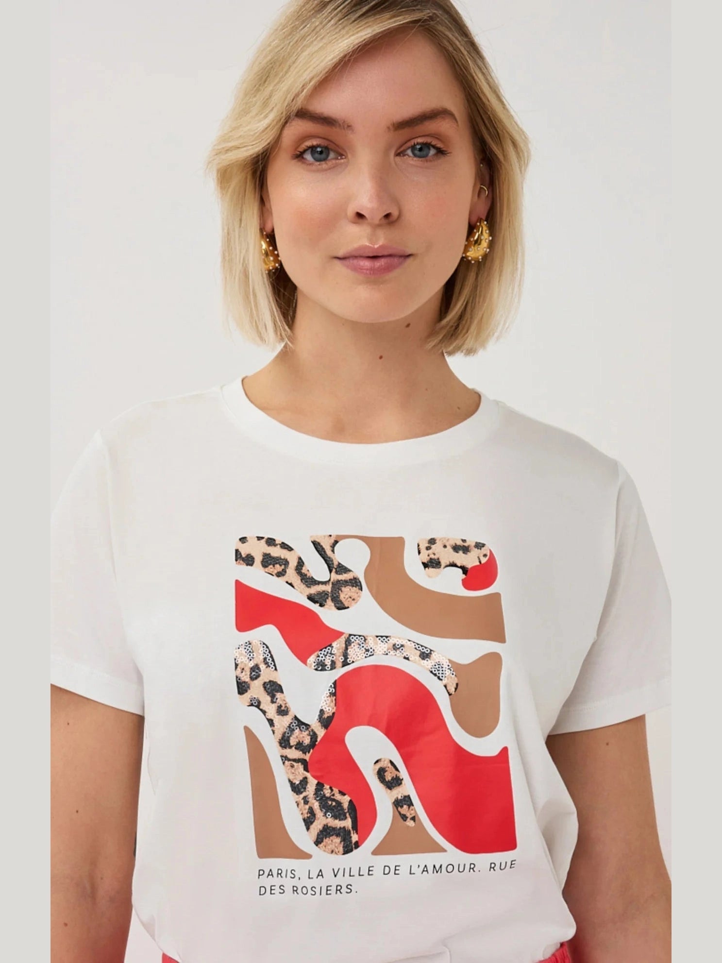 SP26.05014 T-shirt met print - Castelijn mode