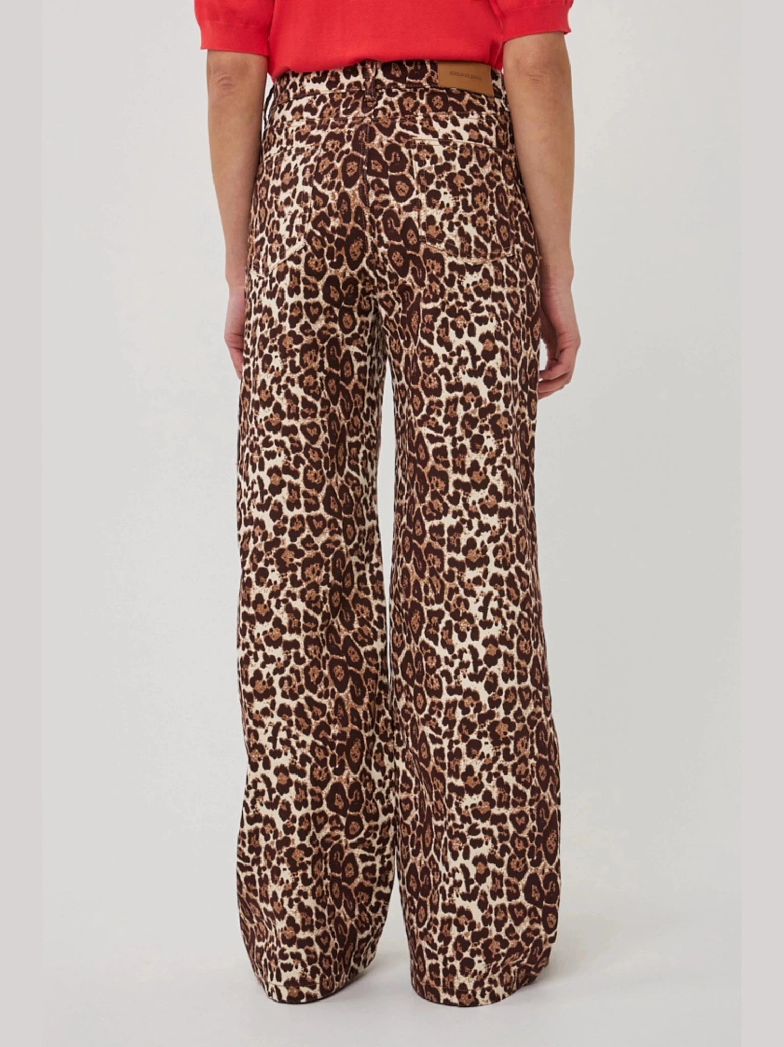 SP26.12001 jeans luipaard print - Castelijn mode