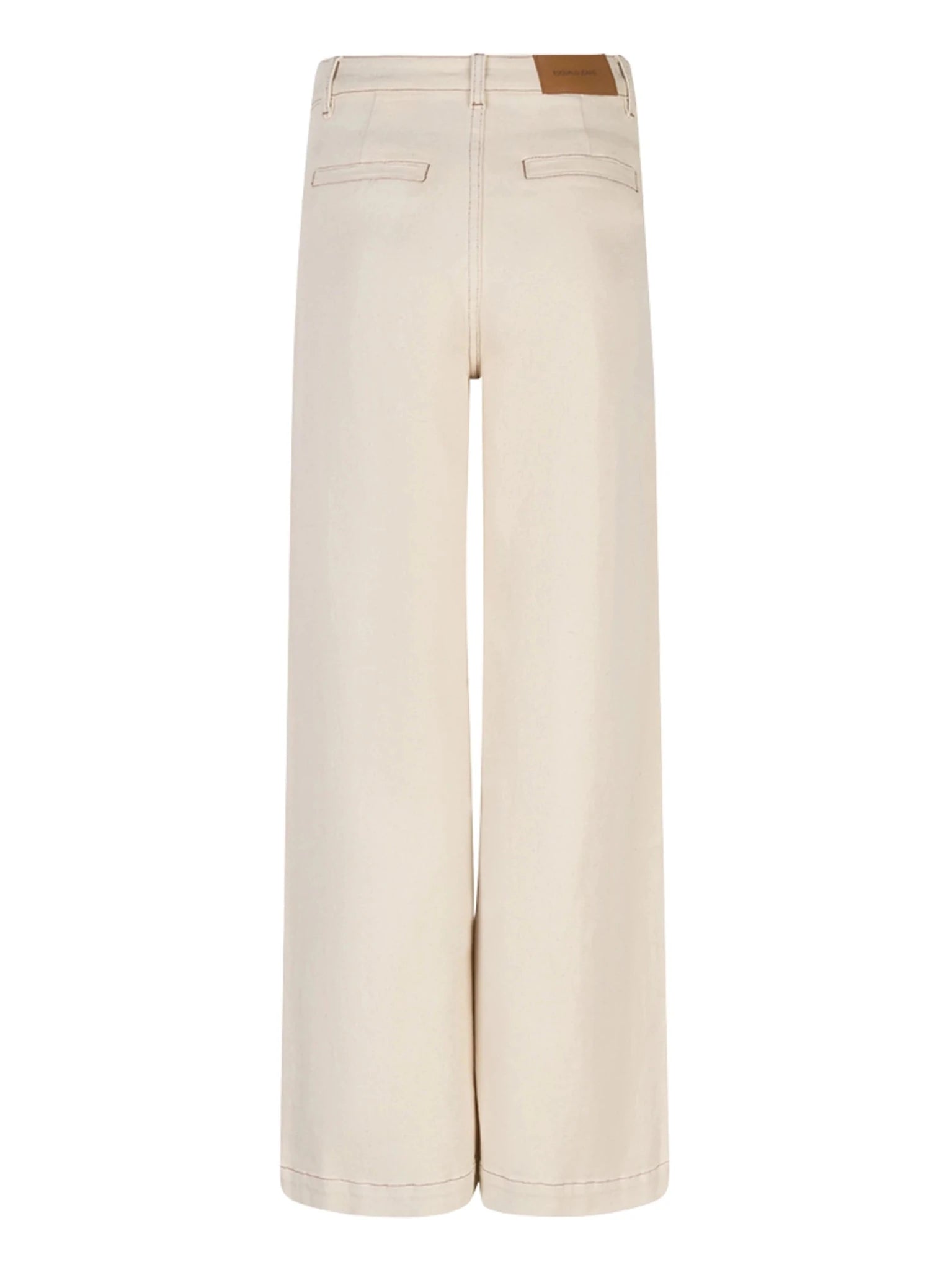 SP26.12020 Broek beige Wide - fit - Castelijn mode