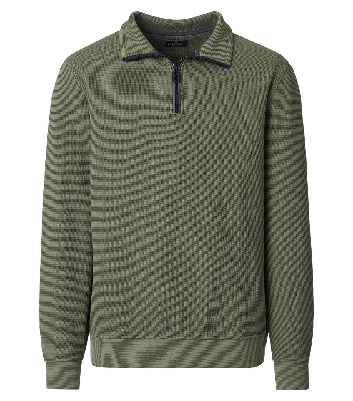 Sweattrui Half Zip Groen - Castelijn mode