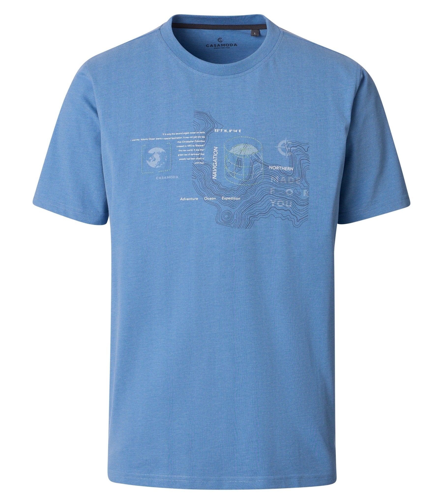 T-shirt Korte Mouw Blauw - Castelijn mode
