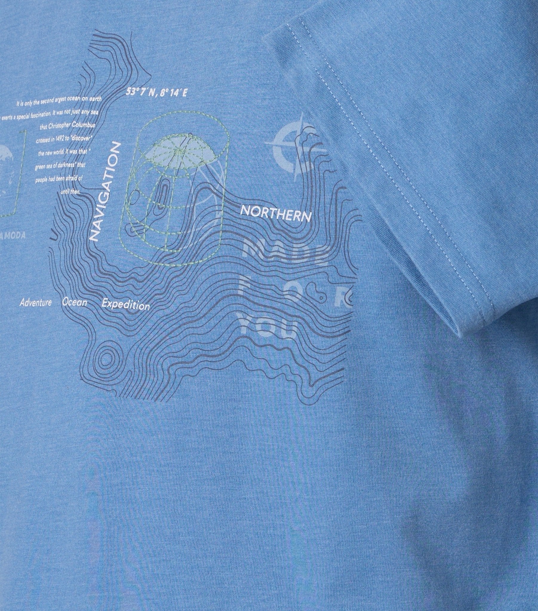 T-shirt Korte Mouw Blauw - Castelijn mode