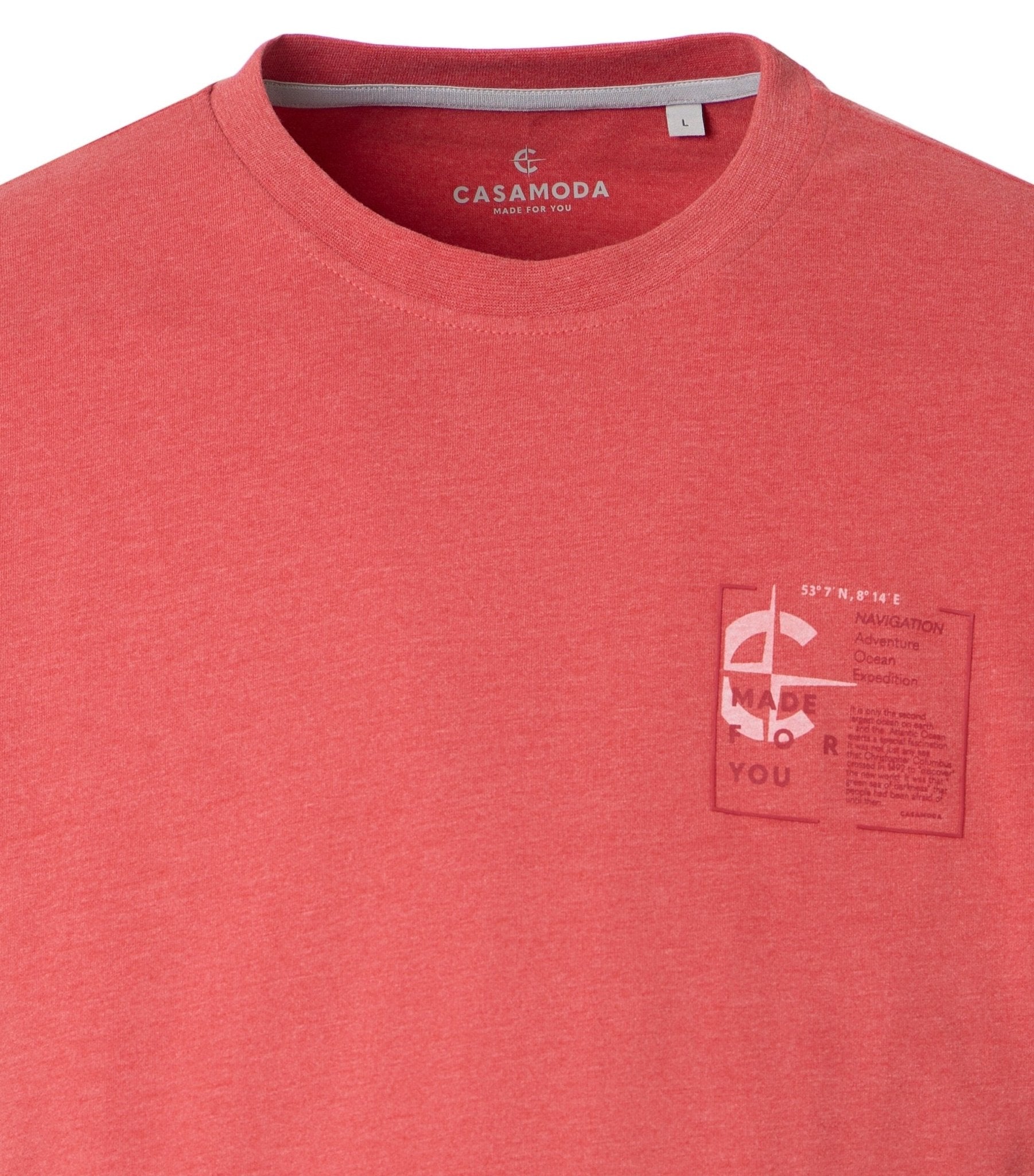 T-shirt Korte Mouw Rood - Castelijn mode