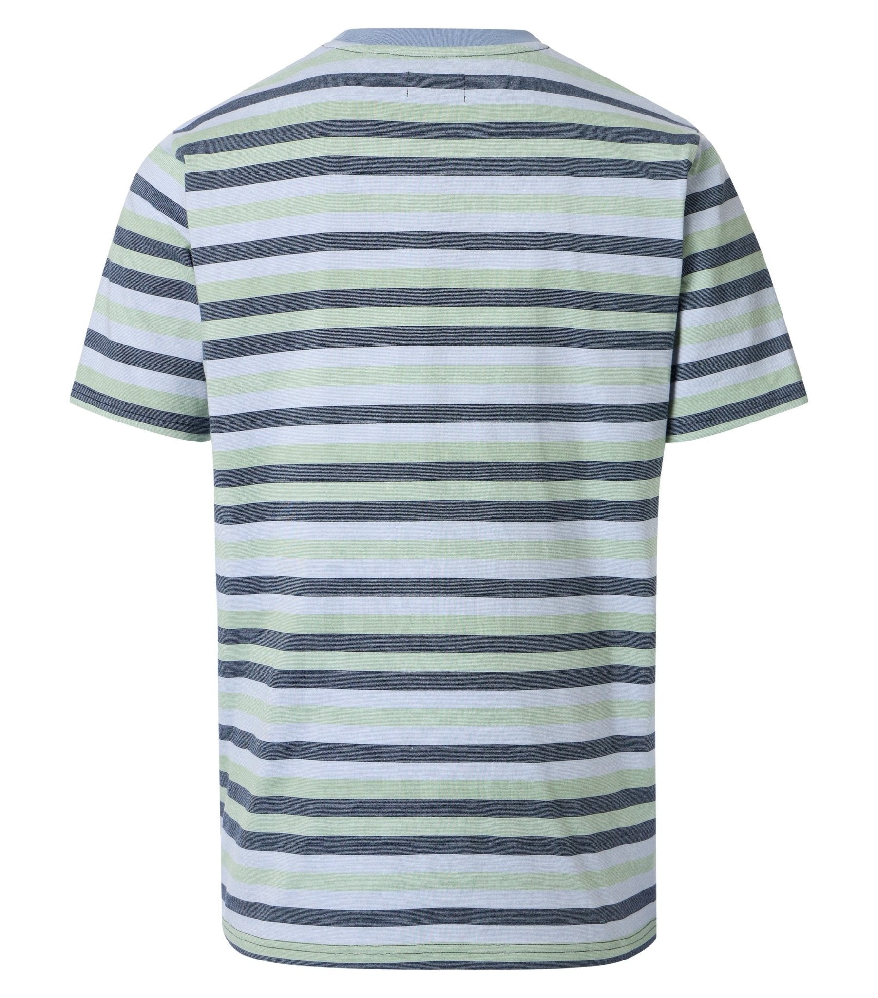 T-shirt Korte Mouw Turquoise Gemêleerd - Castelijn mode