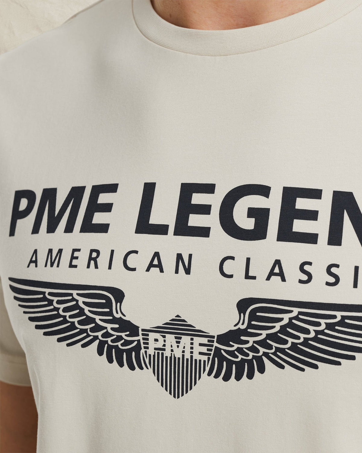 T-Shirt Logo Beige - Castelijn mode