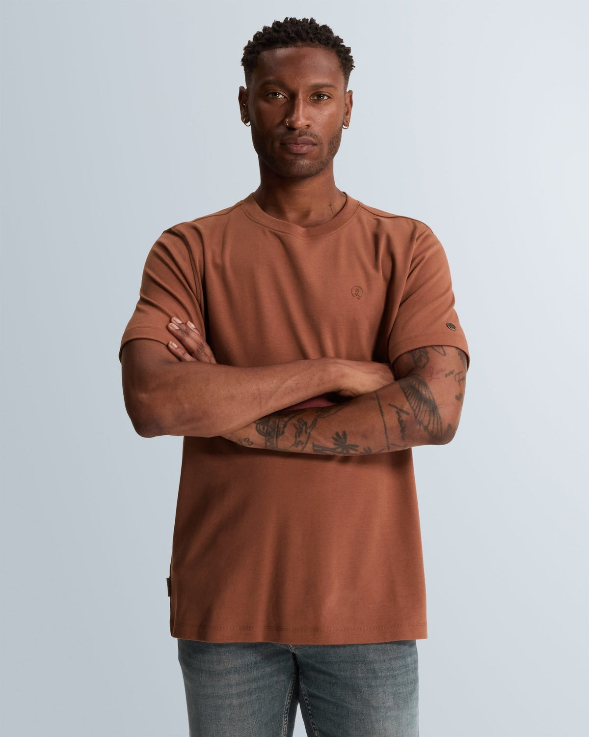T-Shirt Roodbruin - Castelijn mode