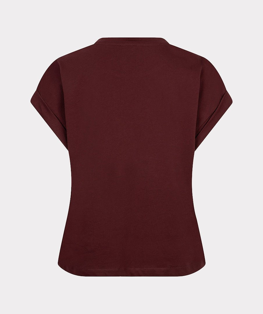 T-shirt Satijn Bordeaux - Castelijn mode