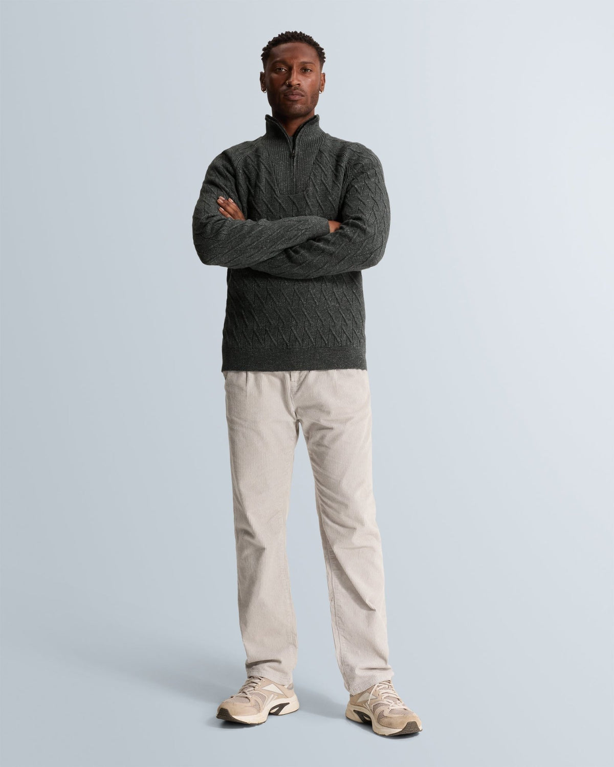 Trui Half Zip Grijs - Castelijn mode