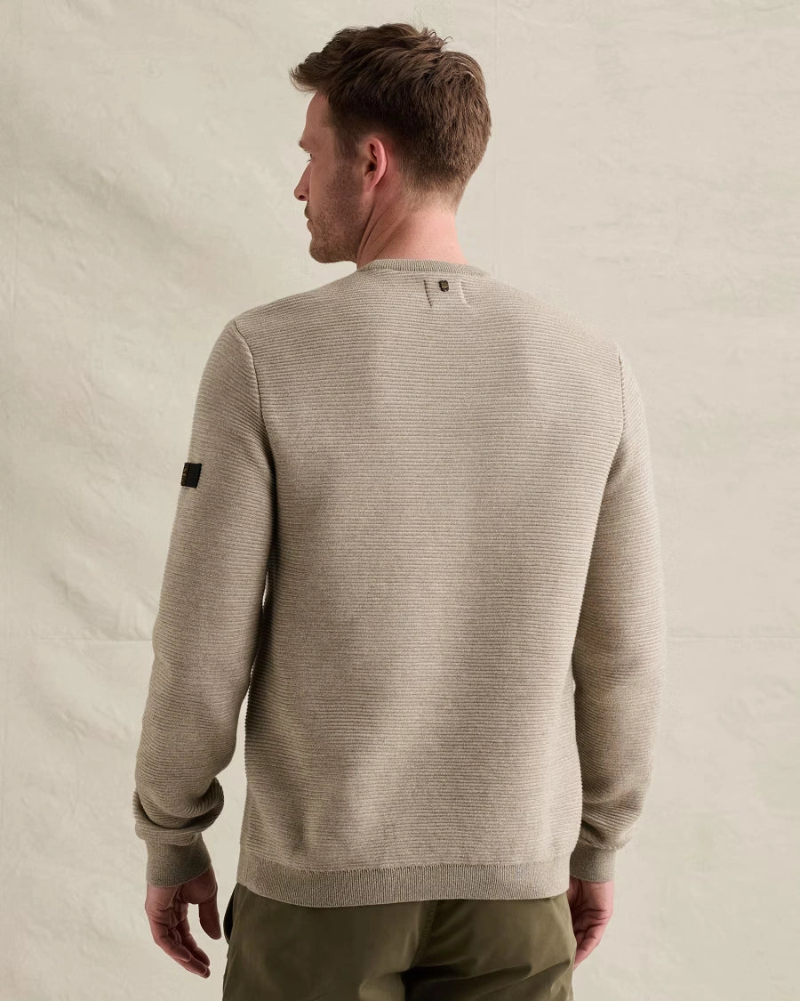Trui Ribstructuur Beige - Castelijn mode