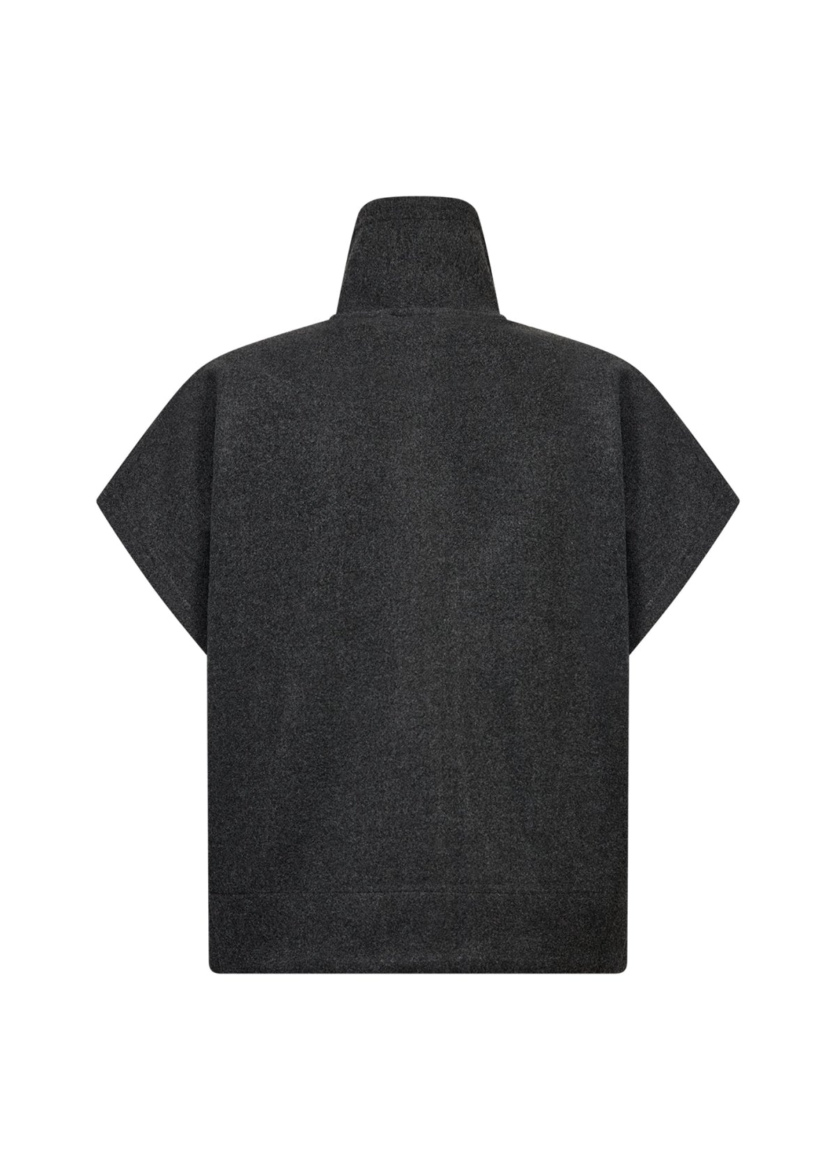 Vagna Gilet Hoge Kraag Antraciet - Castelijn mode
