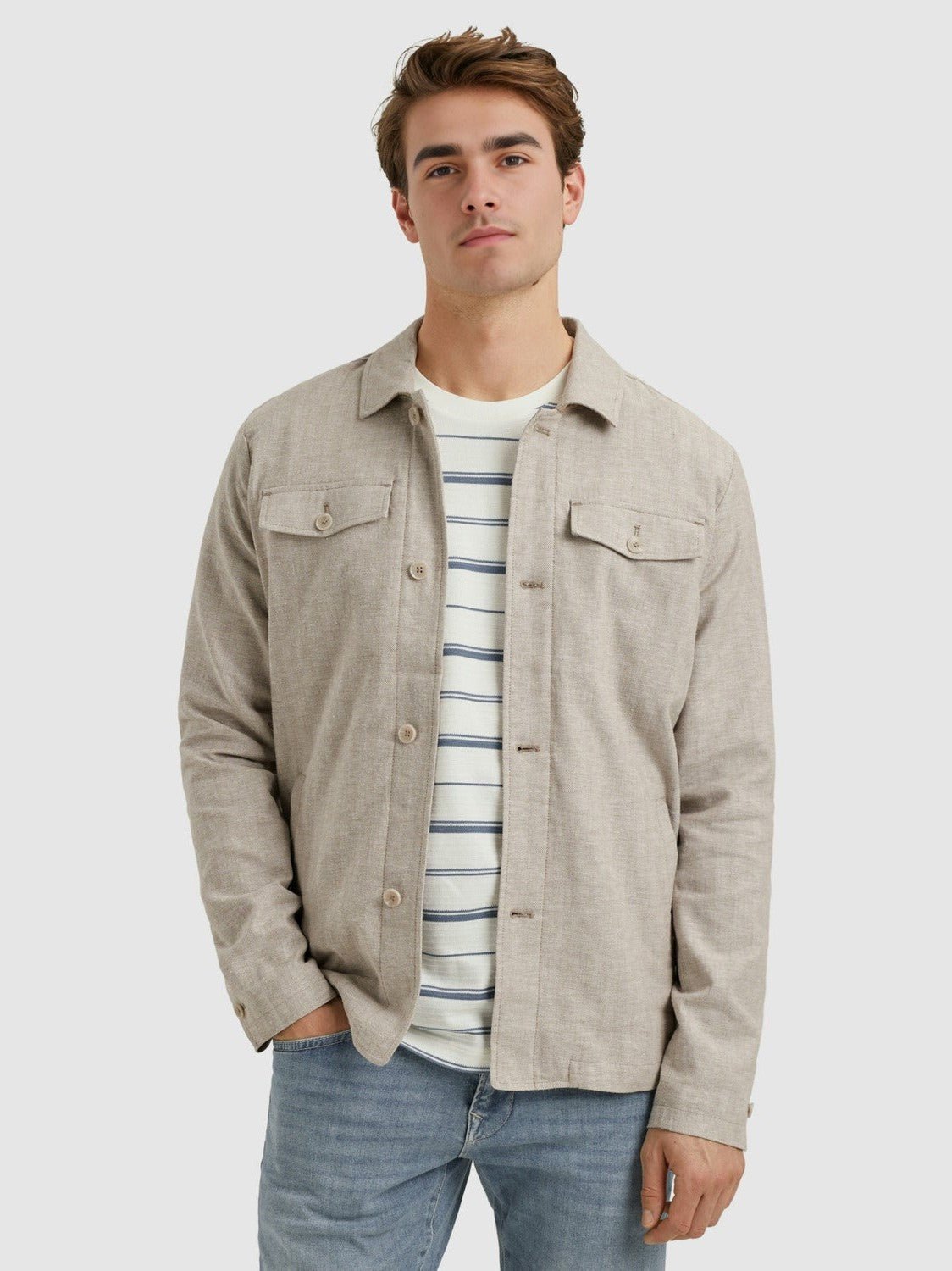 Vanguard Linen Twill Blazer Pure Cashmere - Castelijn mode