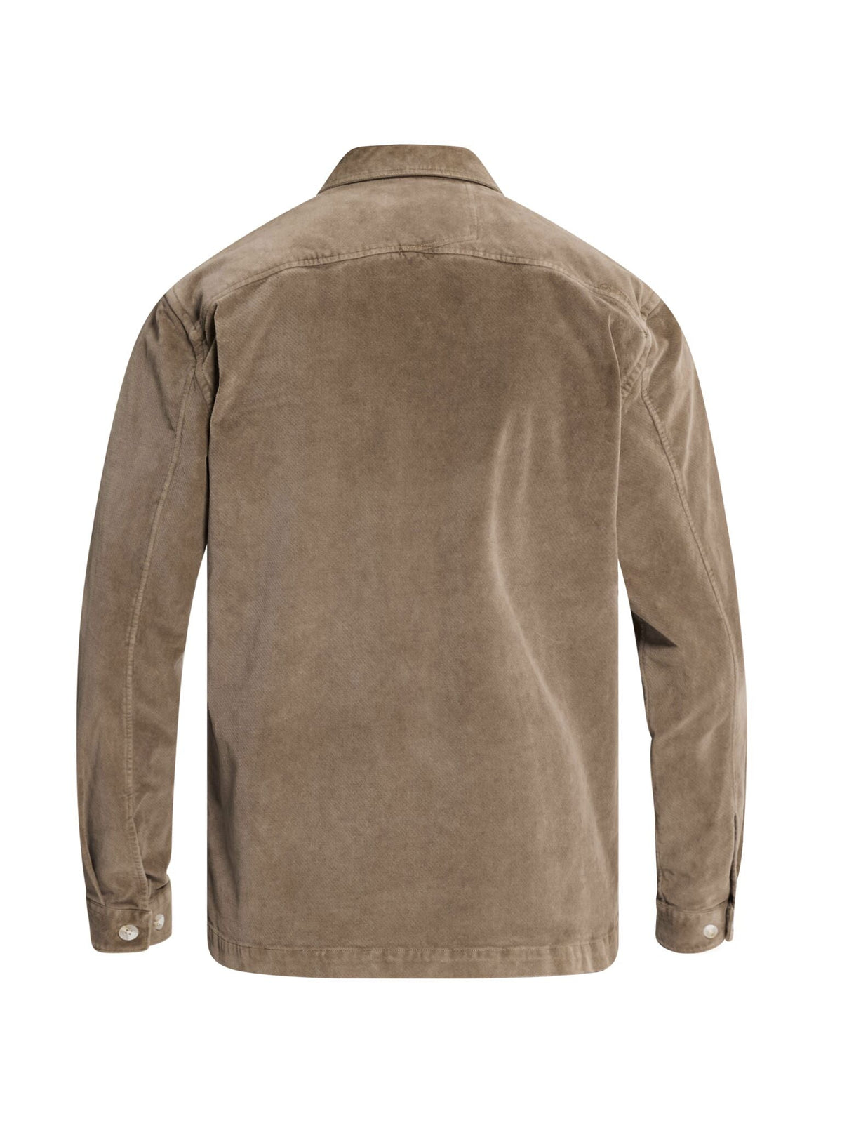 Velours Overshirt Taupe - Castelijn mode