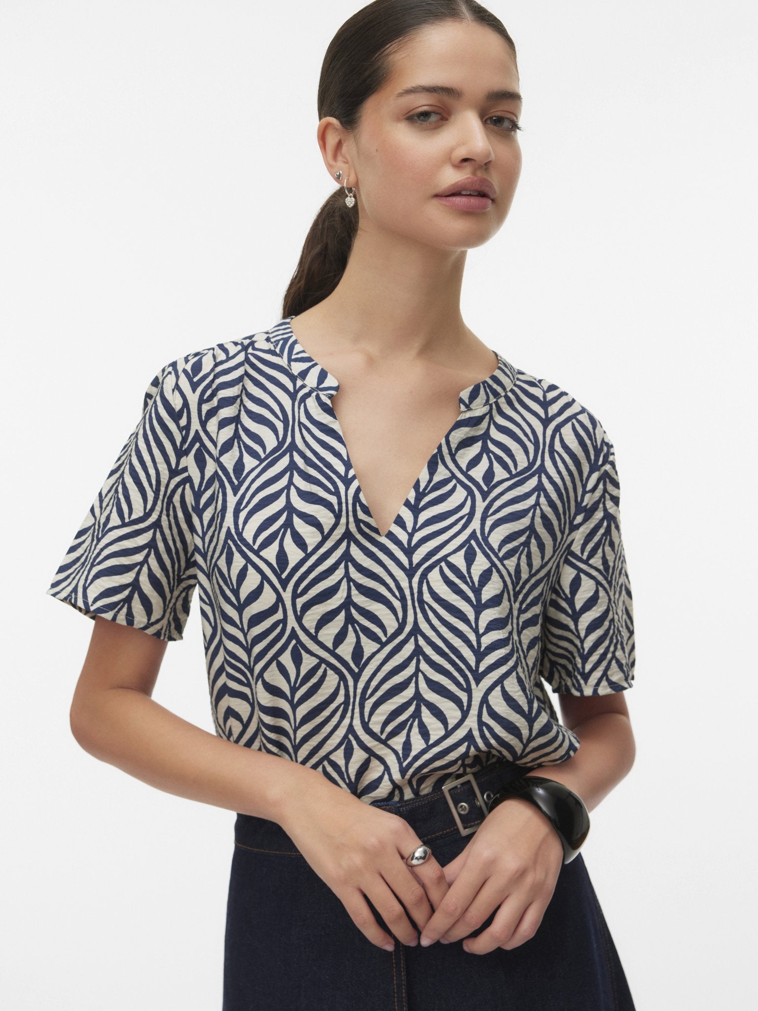 10341590-Blouse V-hals