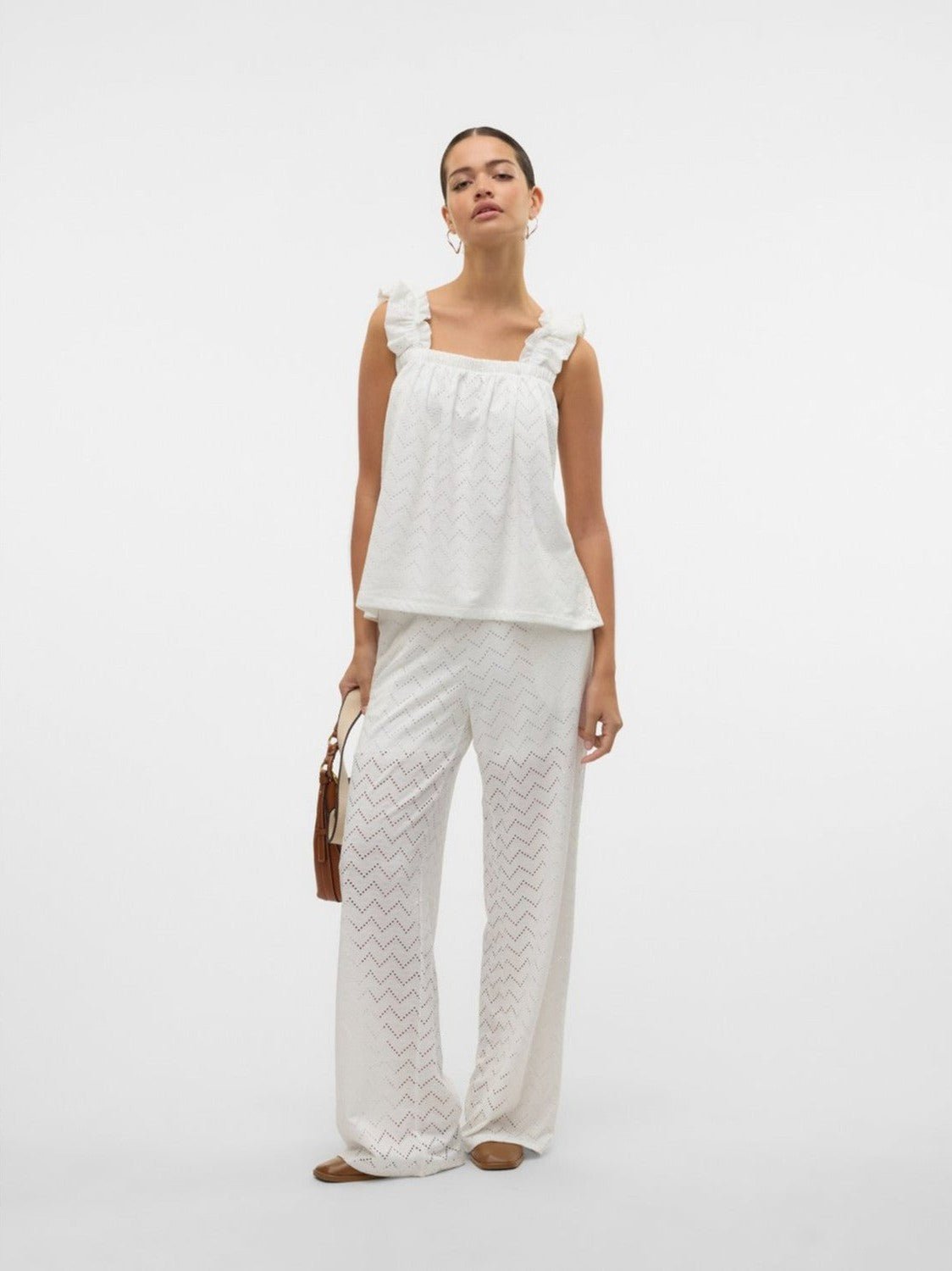 Vero Moda VMTHAS Broek Snow White - Castelijn mode