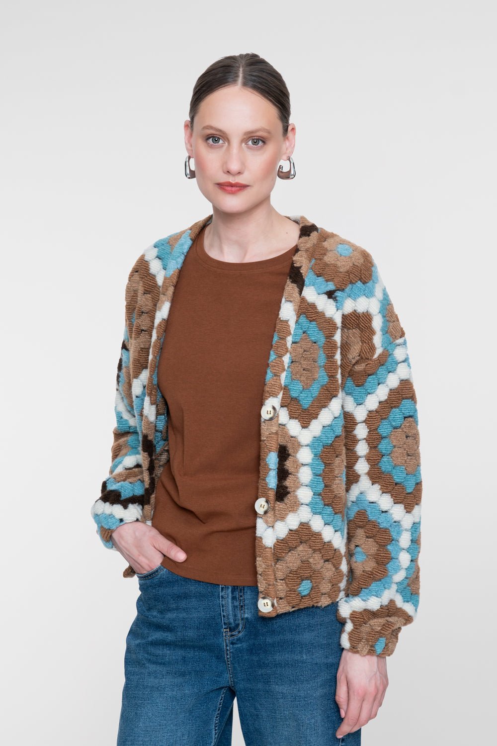 Vest Haaklook Multicolour - Castelijn mode