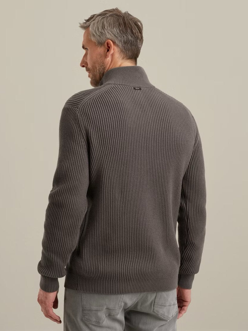 VKW2509328 - 9044 Trui met halve rits - Castelijn mode