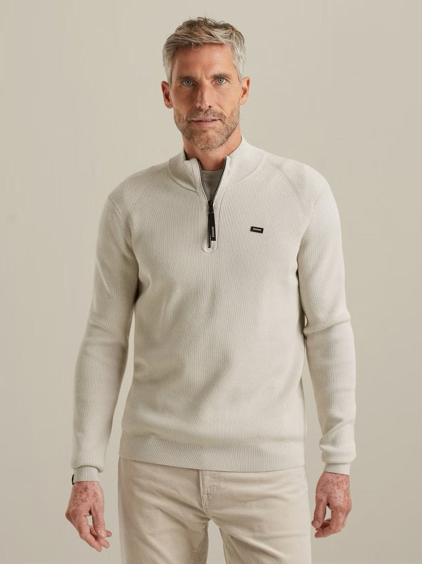 VKW2510332 - 7074 Trui met halve rits - Castelijn mode