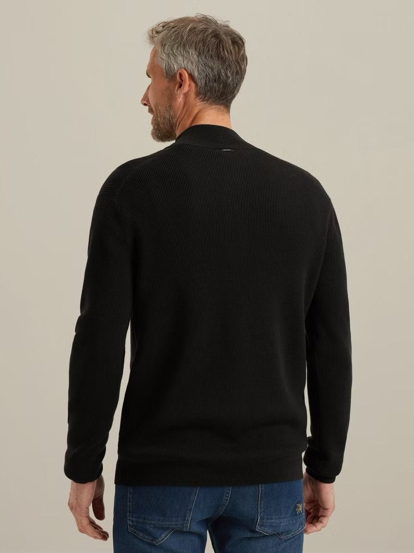 VKW2510332 - 9141 Trui met halve rits - Castelijn mode