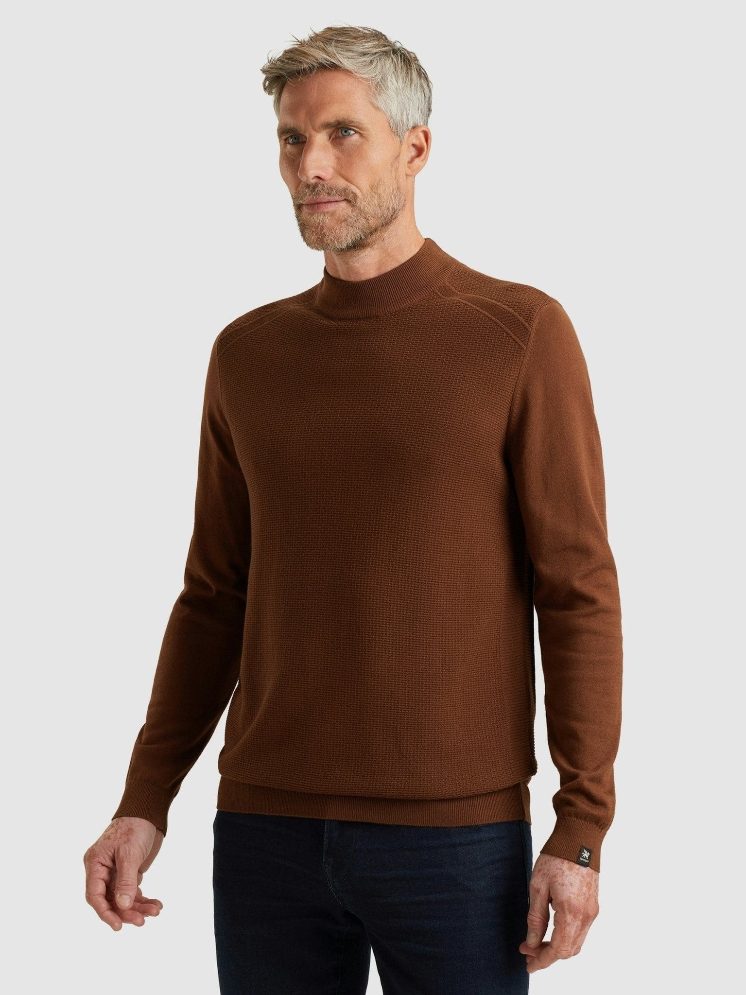 VKW2510340 - 8297 Trui met mockneck - Castelijn mode