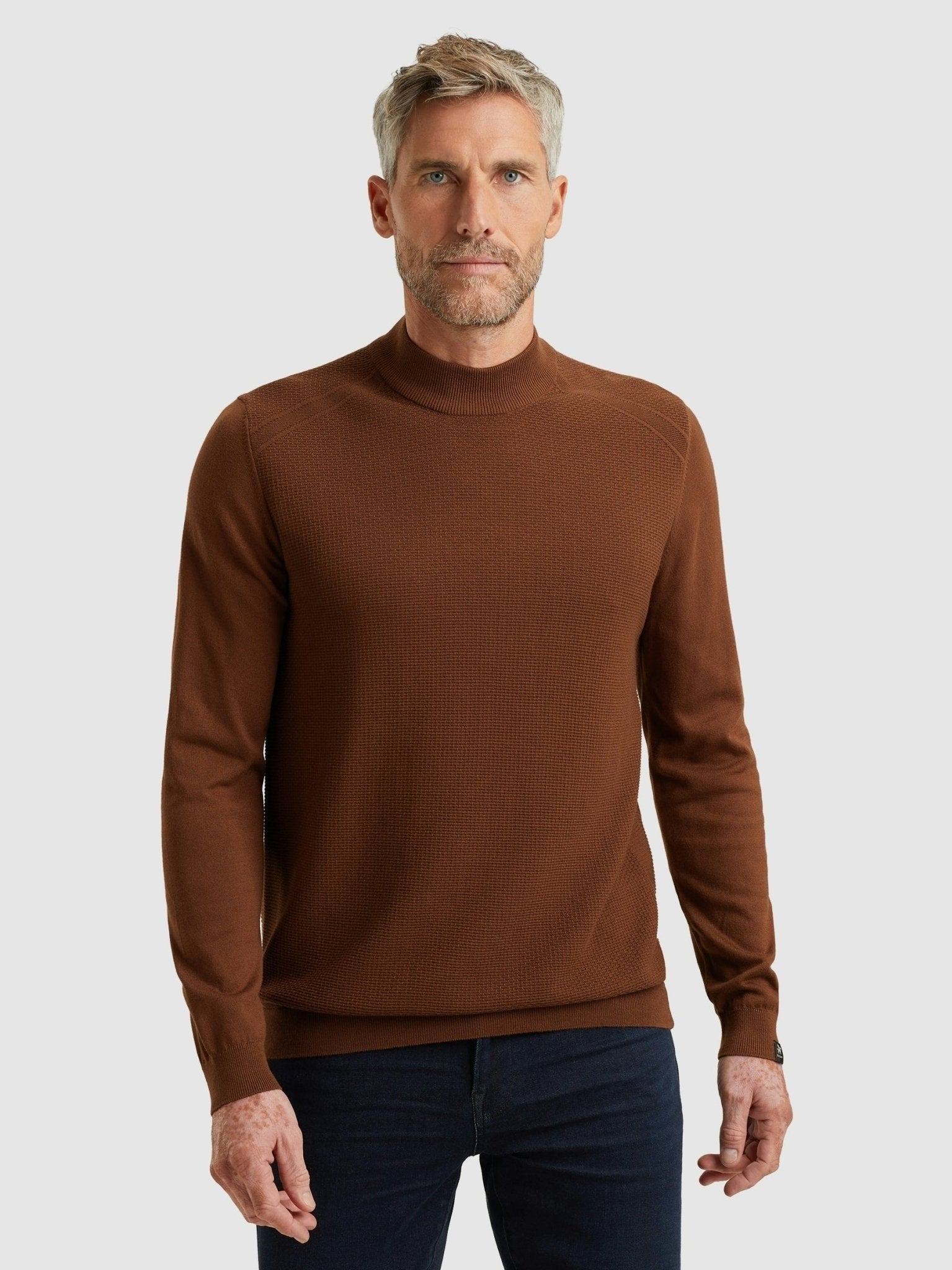 VKW2510340 - 8297 Trui met mockneck - Castelijn mode