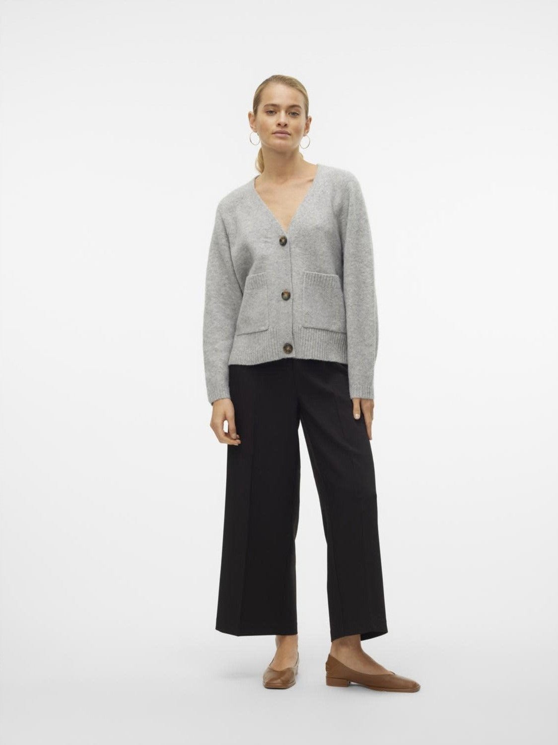 VMBOOM LS V - NECK BUTTON CARDIGAN GA NOOS - Castelijn mode