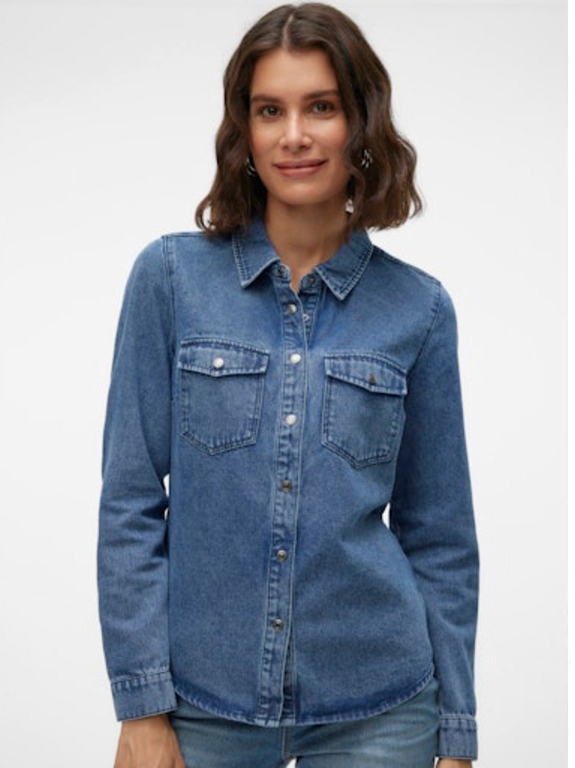 VMJENNIE LS DENIM SHIRT MIX GA NOOS - Castelijn mode