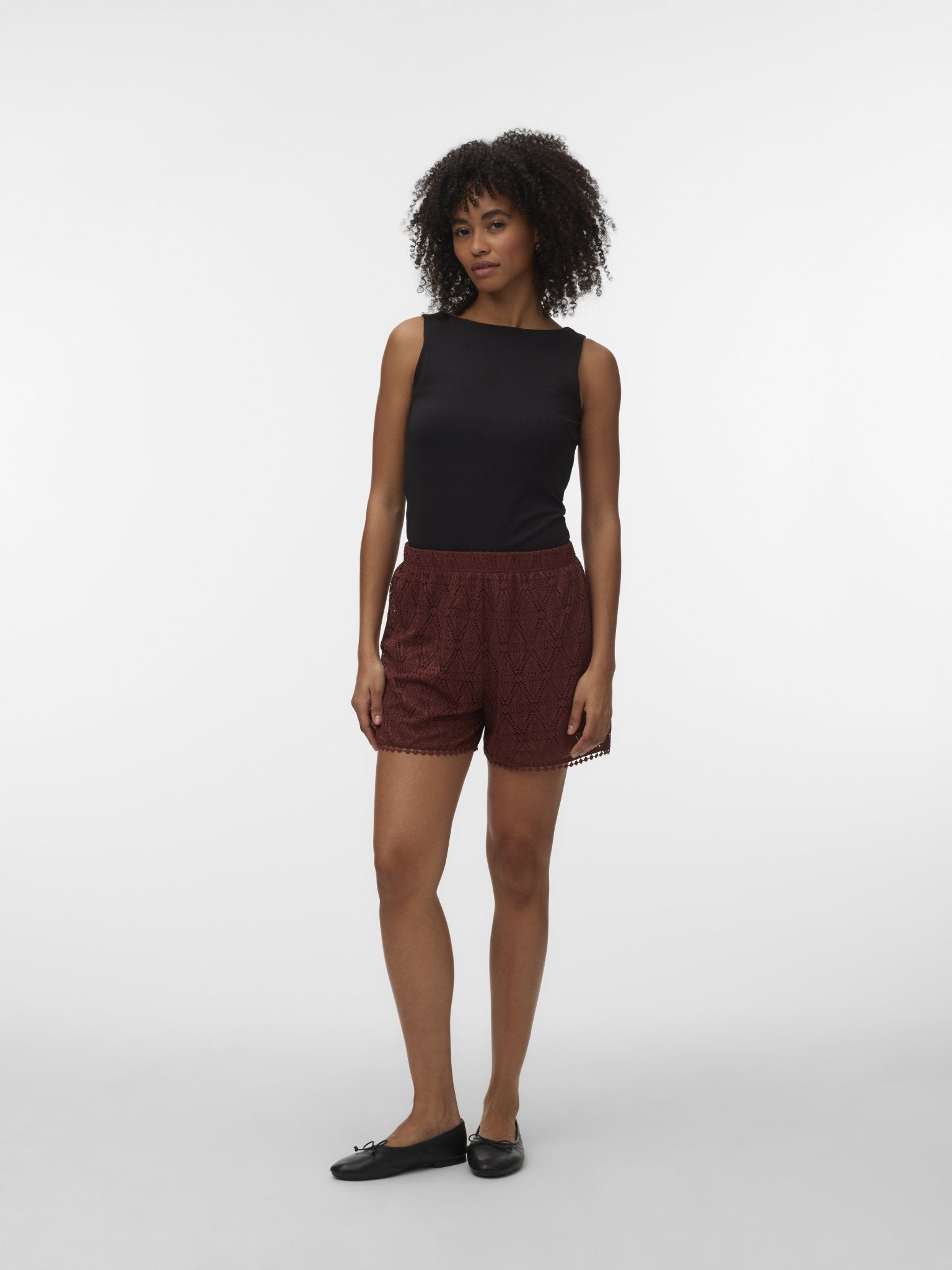 VMMAYA Dames Short Bruin - Castelijn mode