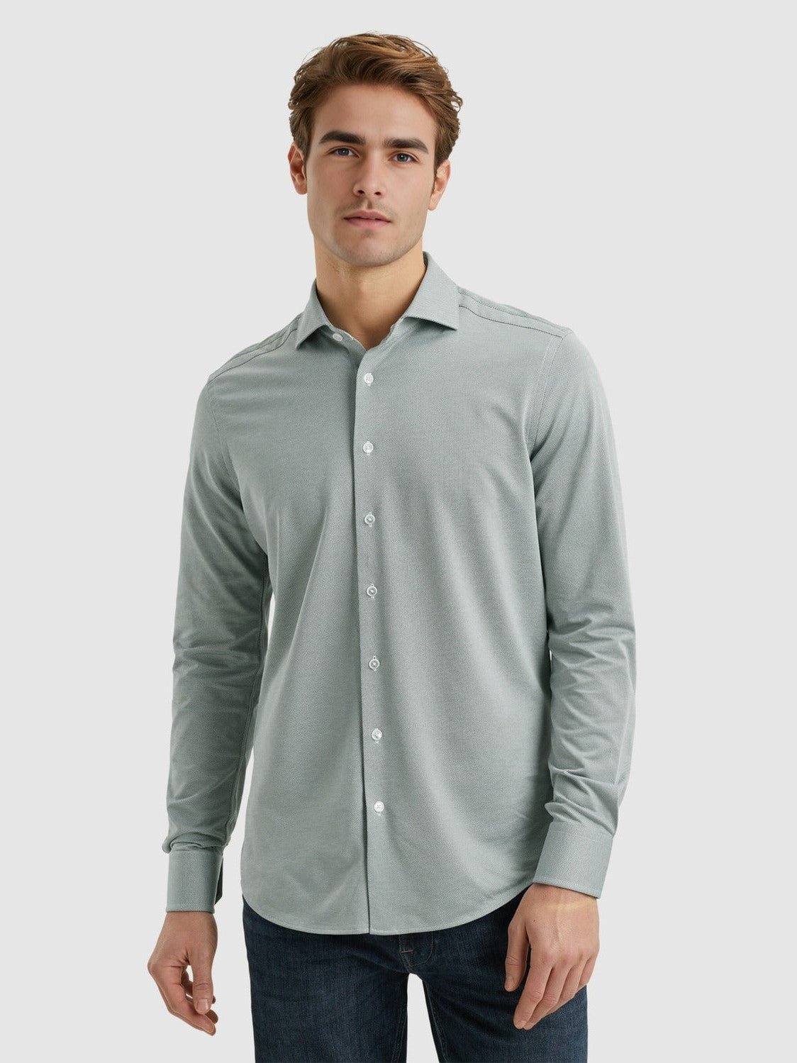 vsi2503313 - 6023 Shirt CF Tech Oxford Jersey - Castelijn mode