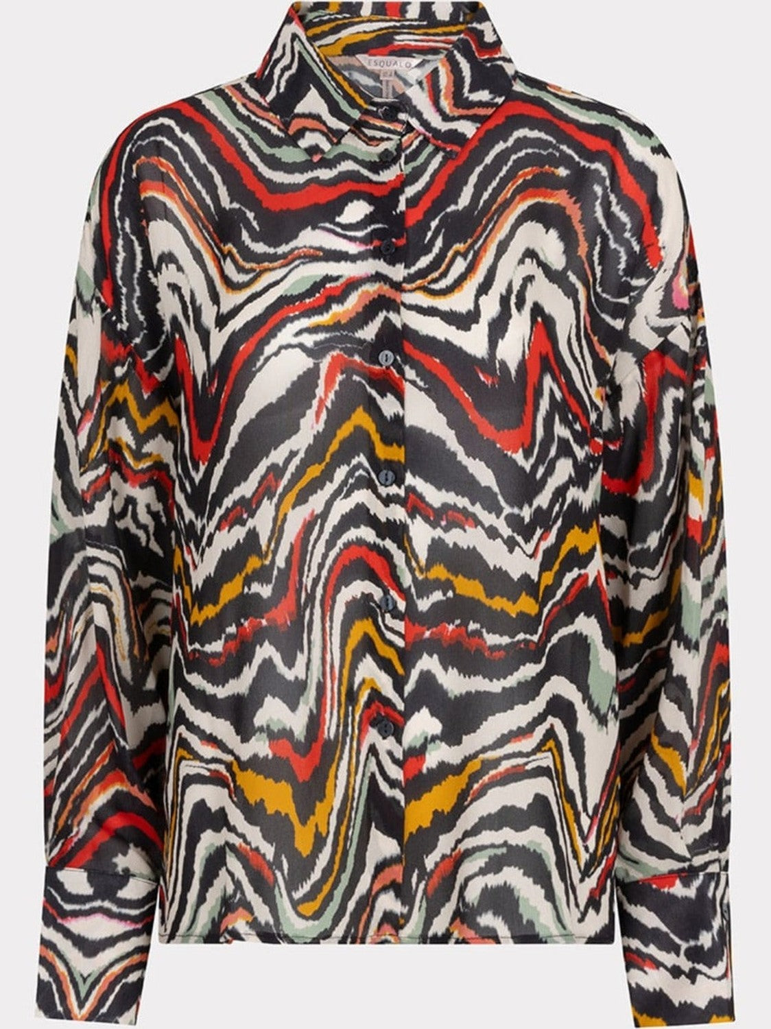 W24.14712 Blouse basic Waves - Castelijn mode
