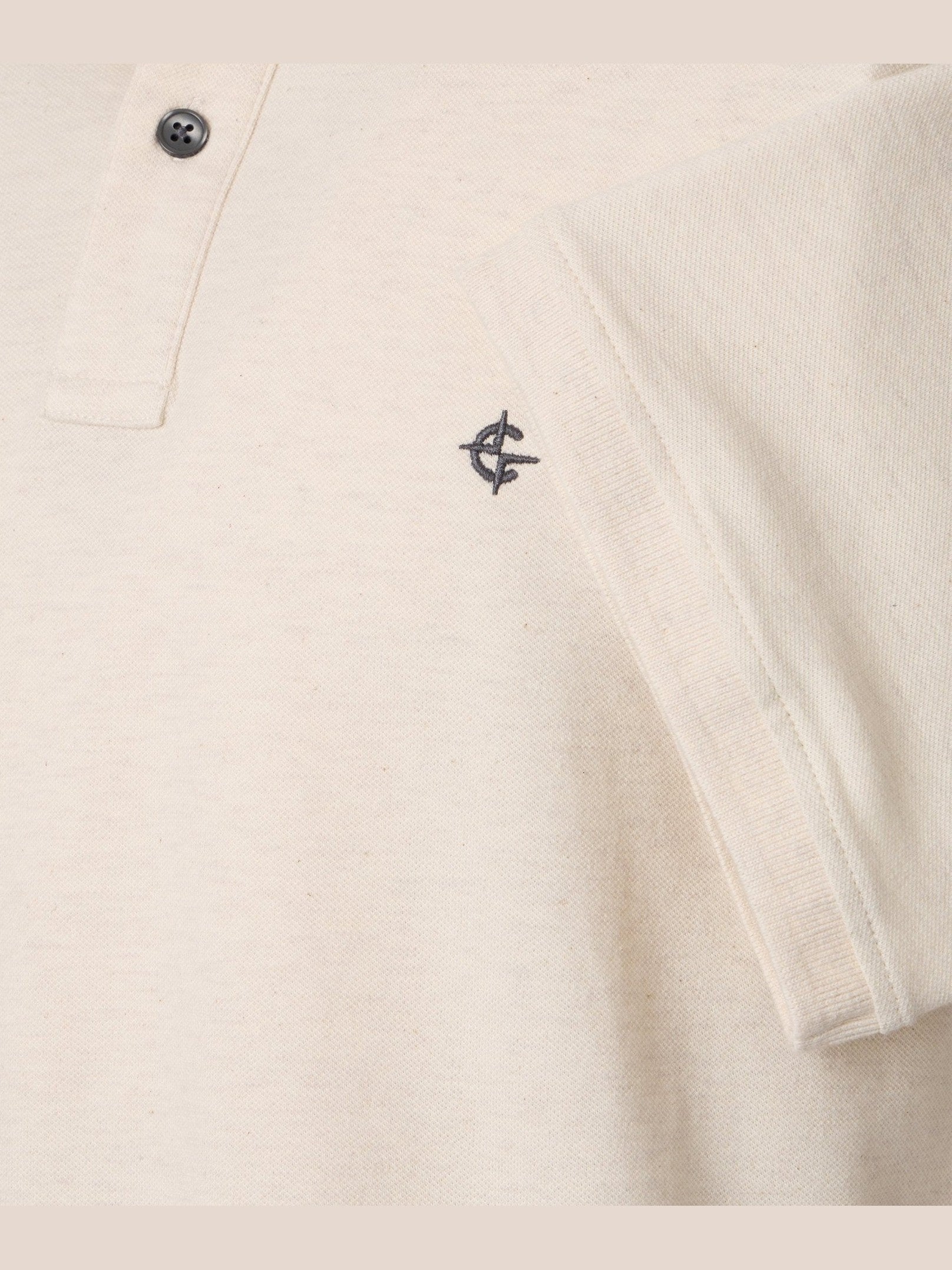 004470 - 002 Polo ecru/beige - Castelijn mode