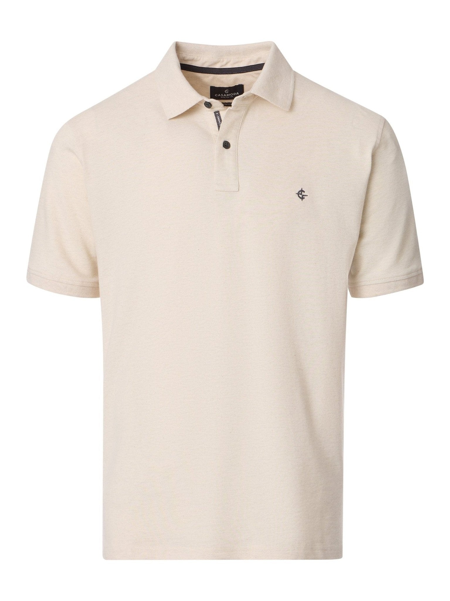 004470 - 002 Polo ecru/beige - Castelijn mode