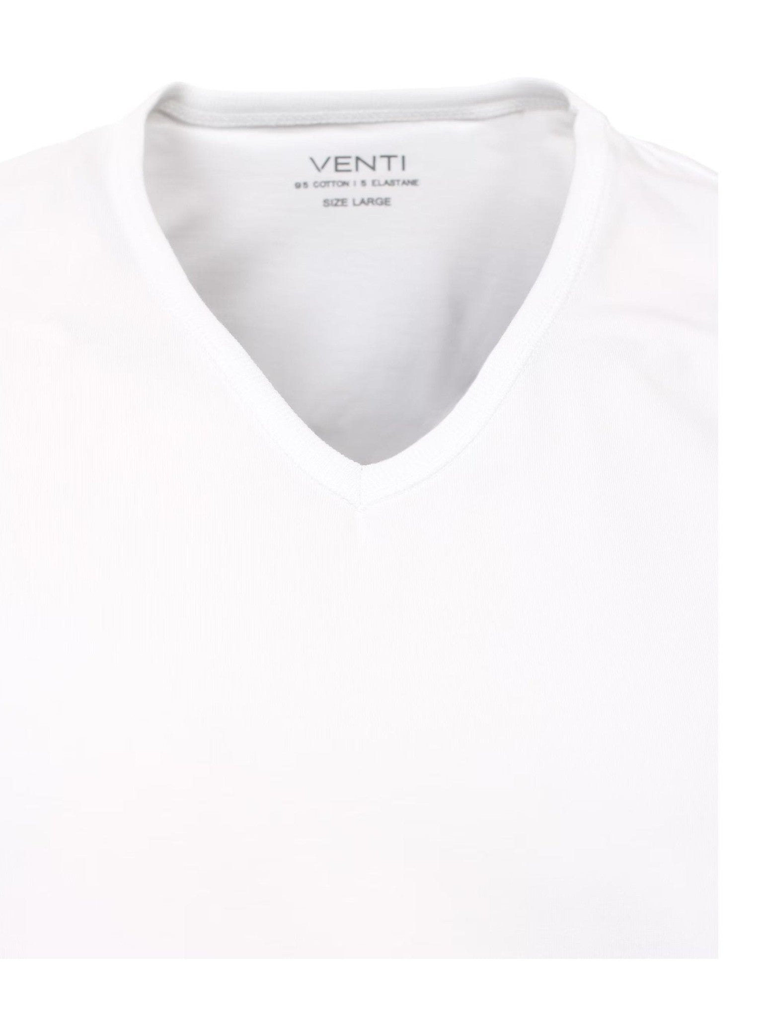 012800 - 001 Tank top v - hals wit - Castelijn mode