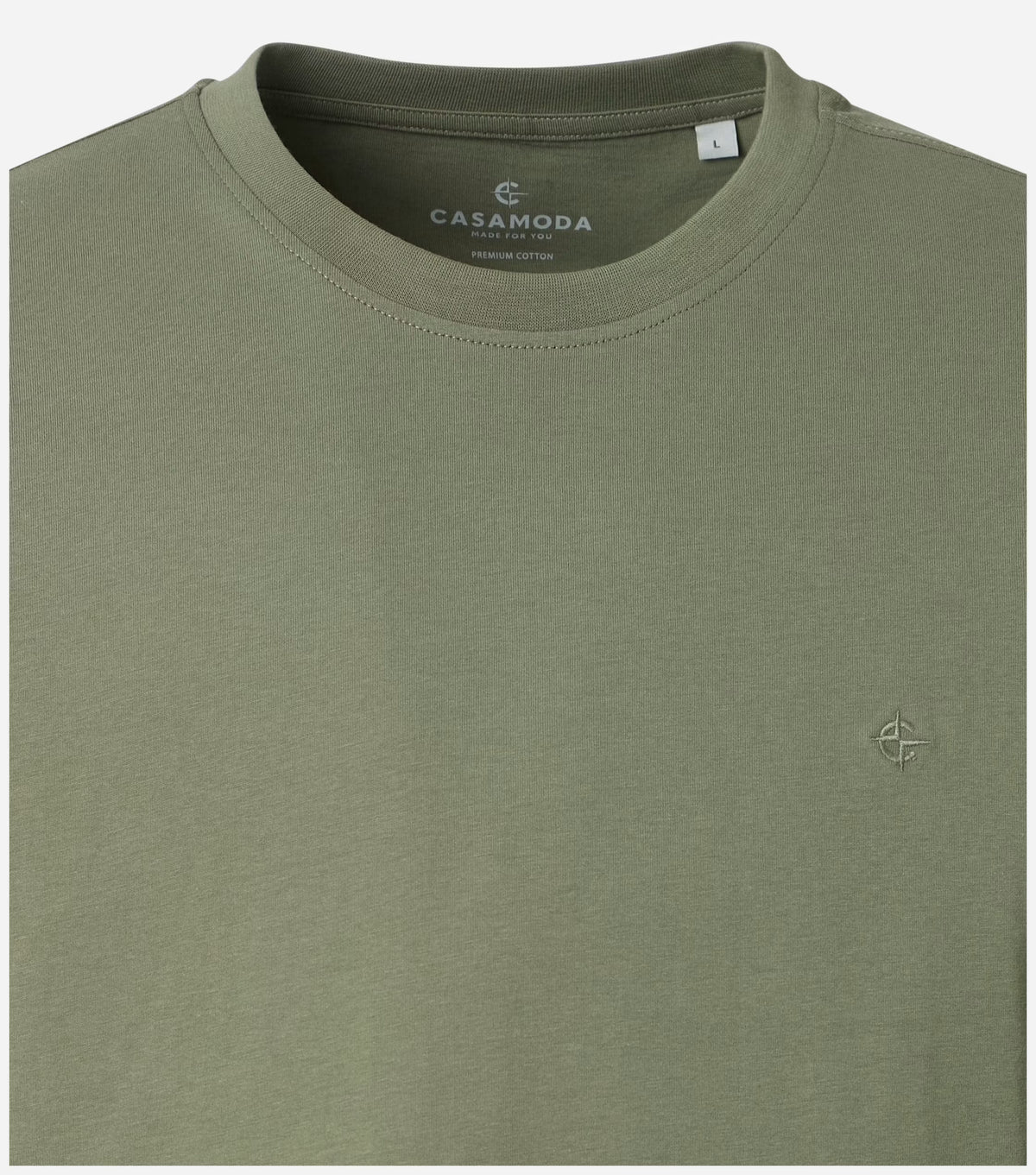 T-shirt Olijfgroen Regular Fit