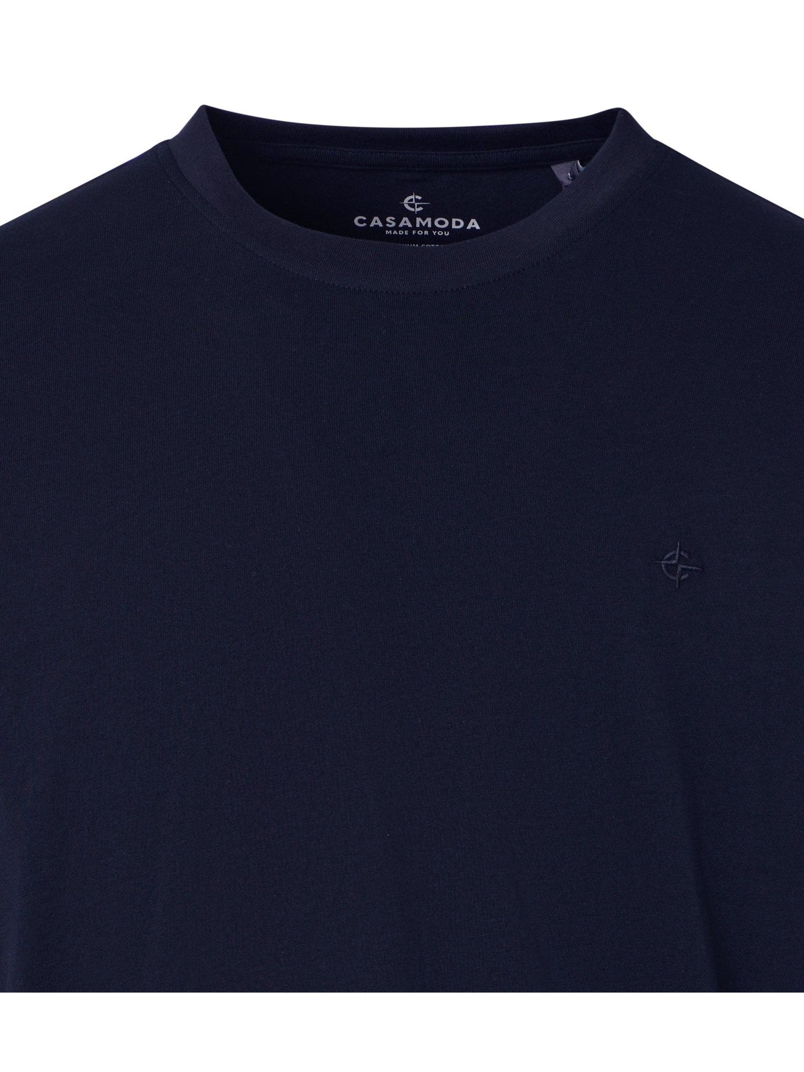 092500 - 105 T-shirt blauw 2 stuks ronde hals - Castelijn mode