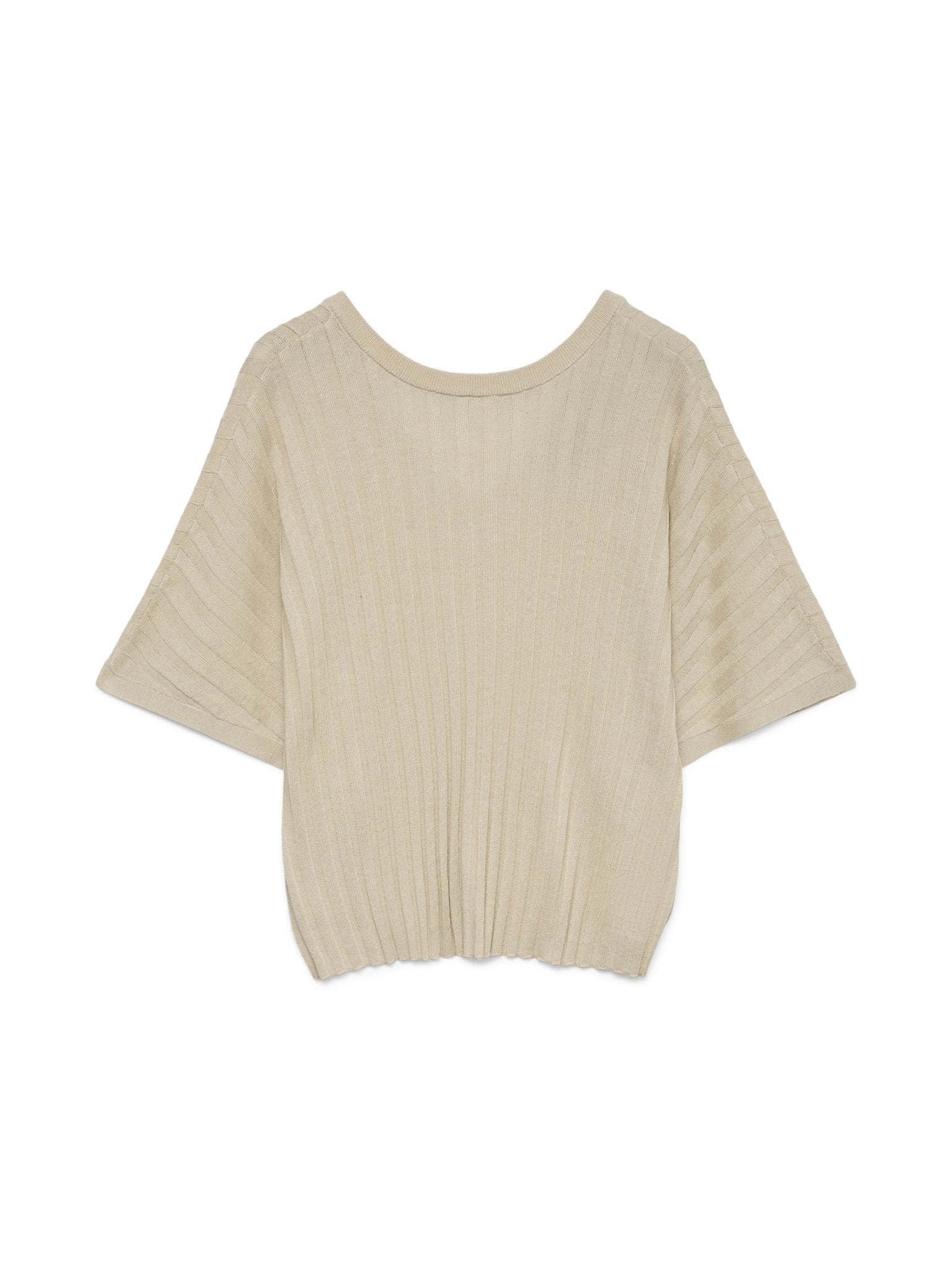 10326444 Pullover Korte Mouw Oatmeal - Castelijn mode