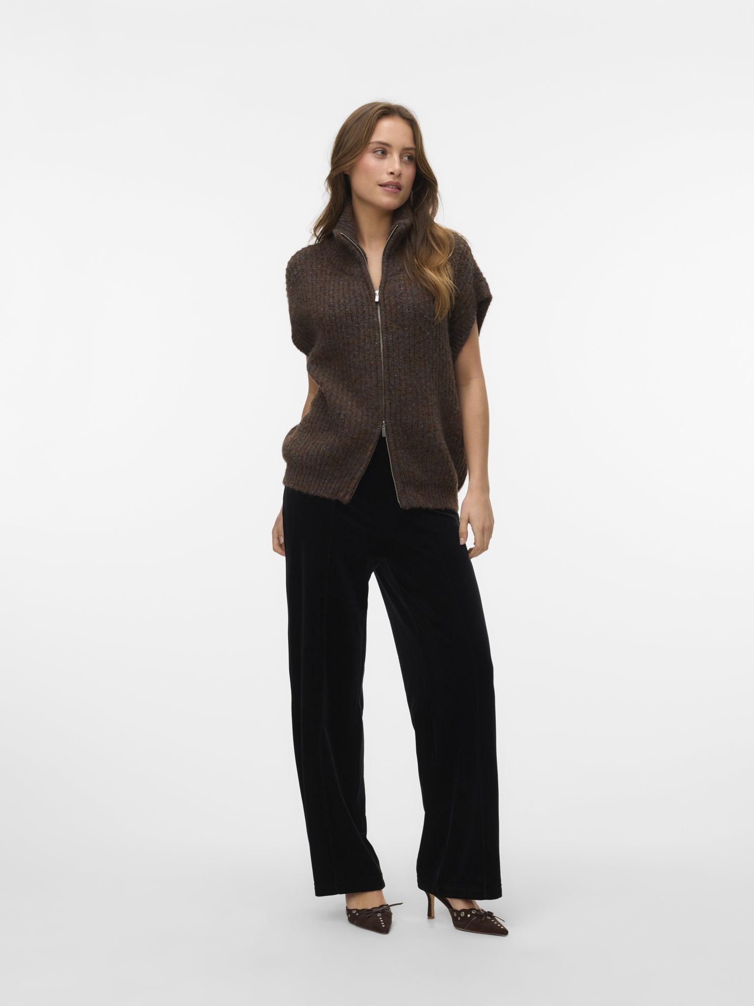 10332143 - VMSALTY HIGHNECK ZIPPER VEST - Castelijn mode