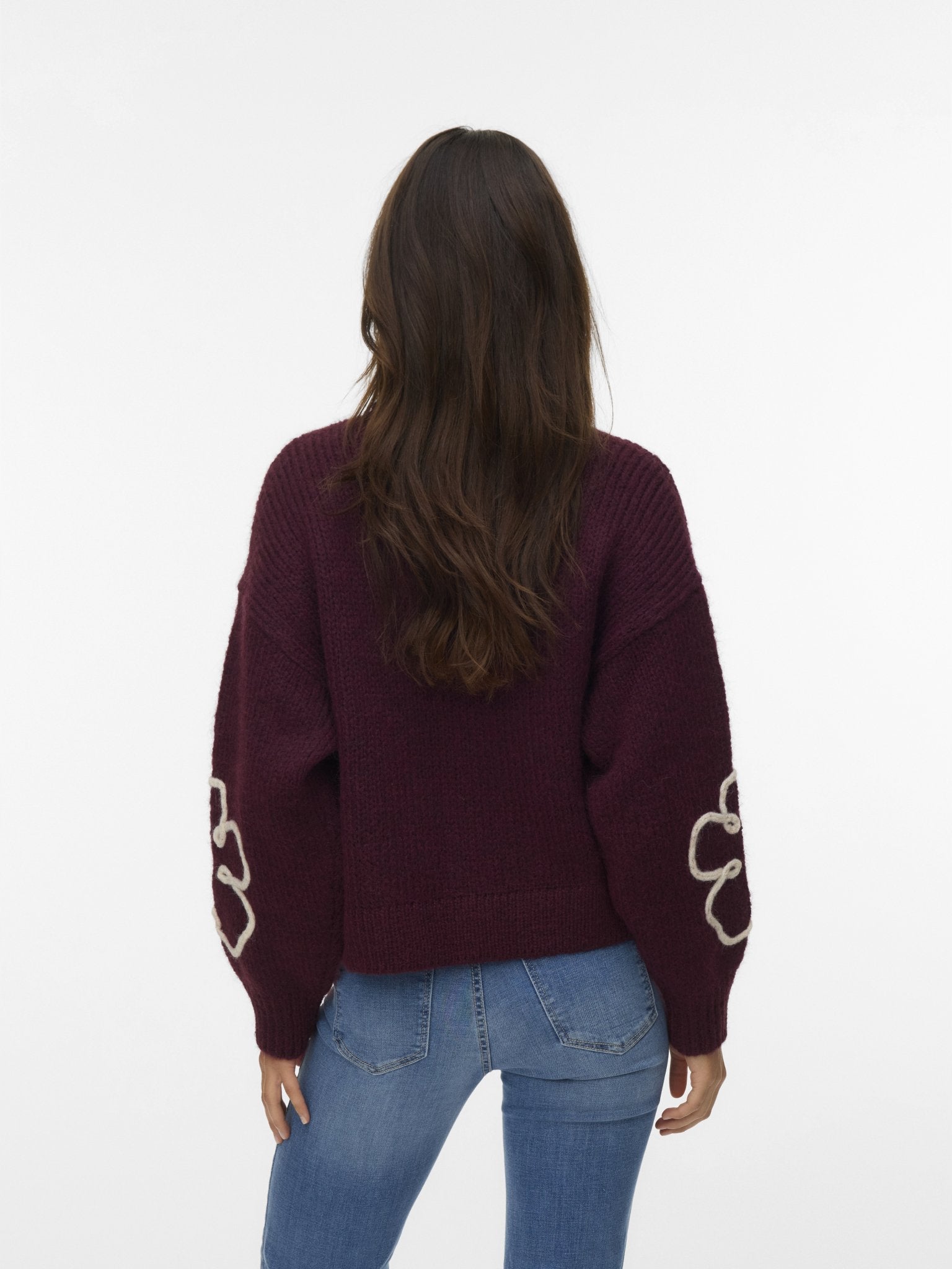 10335036 - Bordeaux VMFATIMA LS ROLLNECK PULLOVER - Castelijn mode