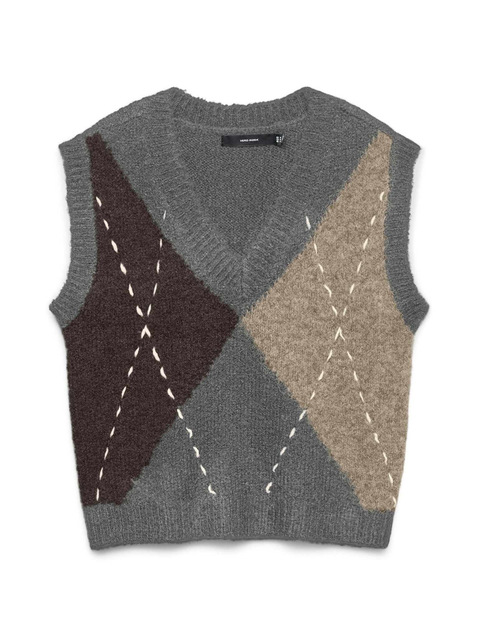 10339084 - 4967427 VMBLISS SL V - NECK HANDSTITCH VEST - Castelijn mode