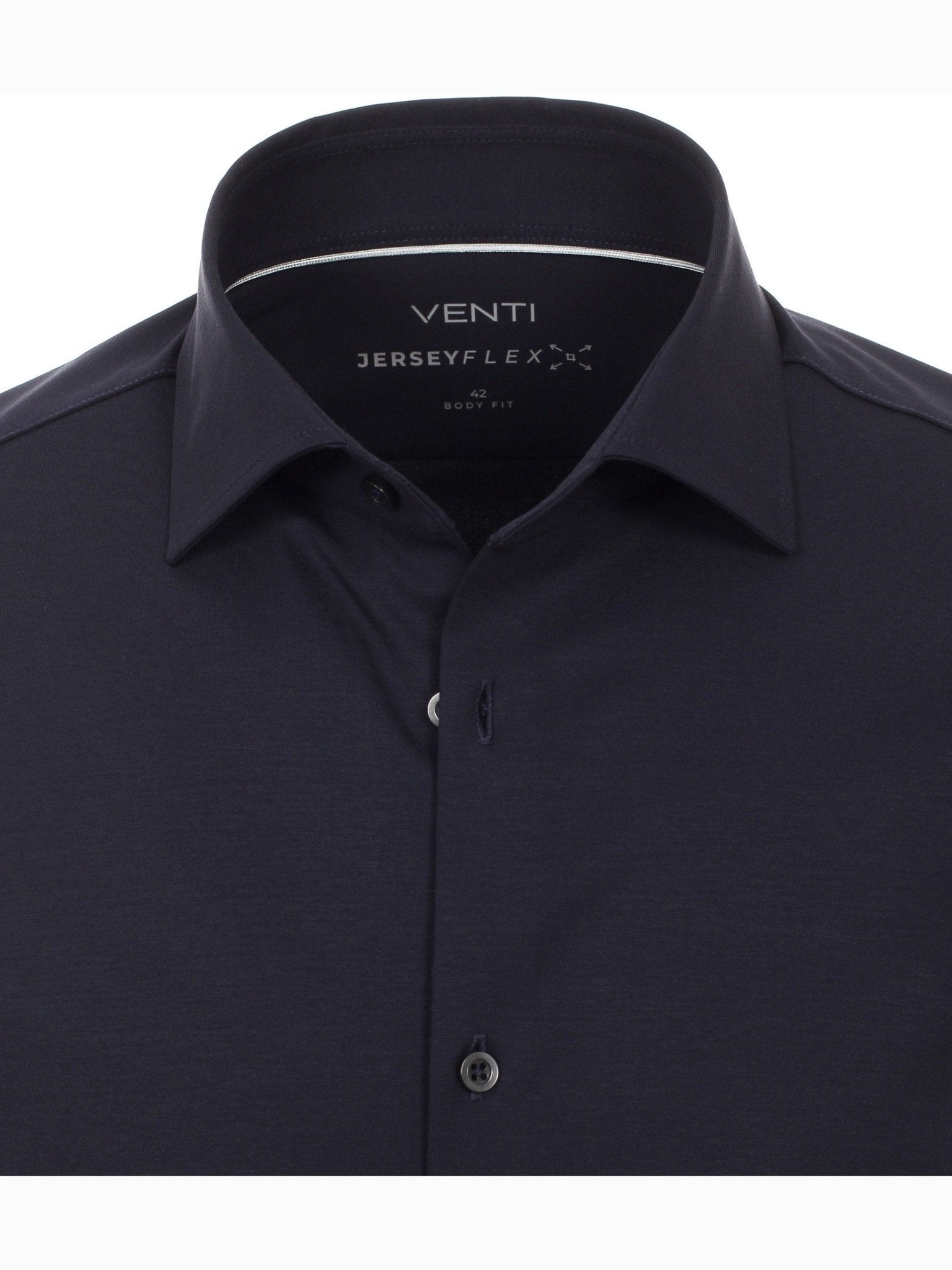 123955800 - 102 JerseyFlex donker blauw body fit - Castelijn mode