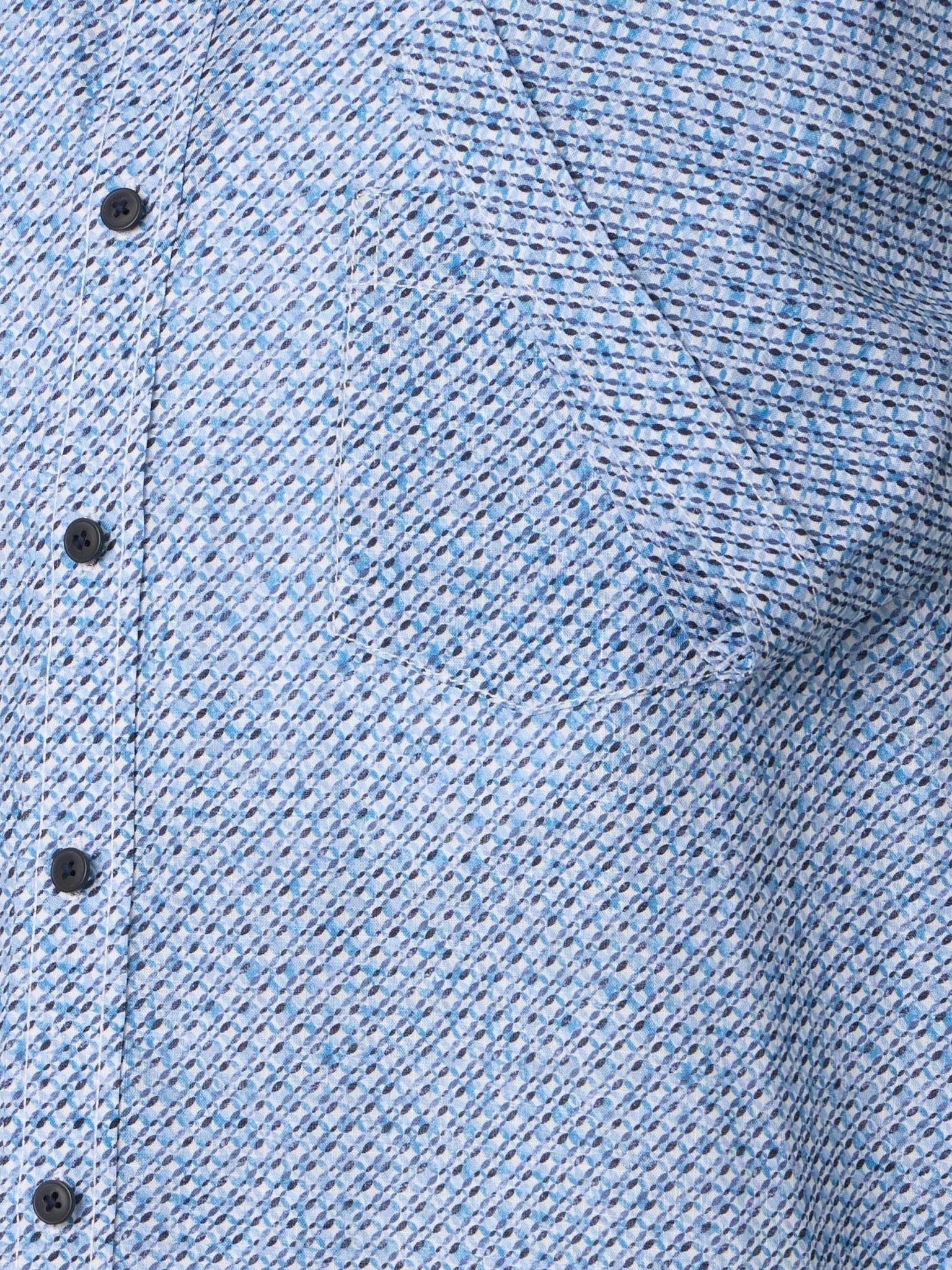126130241 - 100 Overhemd blauw met print - Castelijn mode